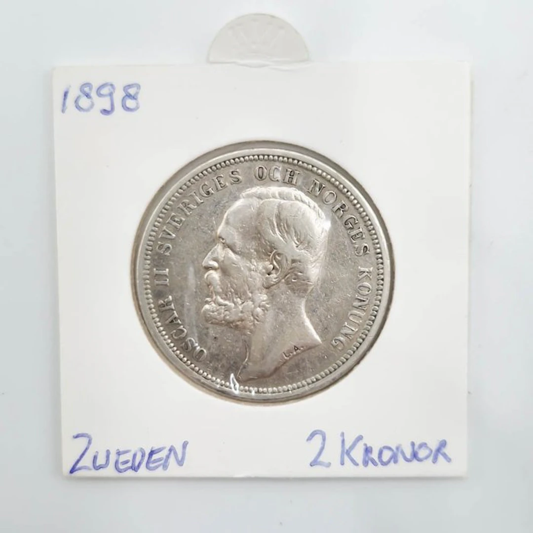 Sweden. Oscar II. 2 Kronor 1898 (No reserve price)