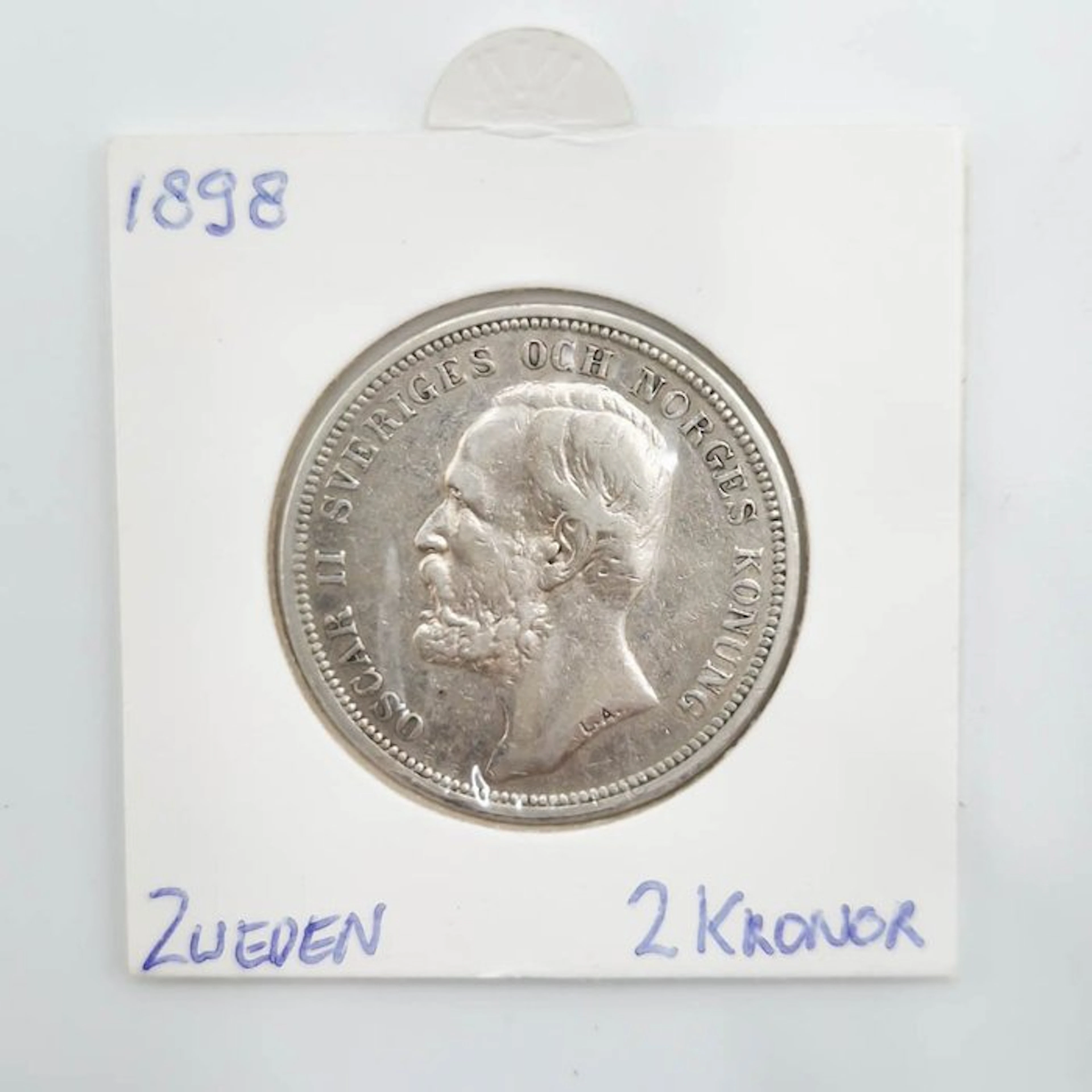 Sweden. Oscar II. 2 Kronor 1898 (No reserve price)