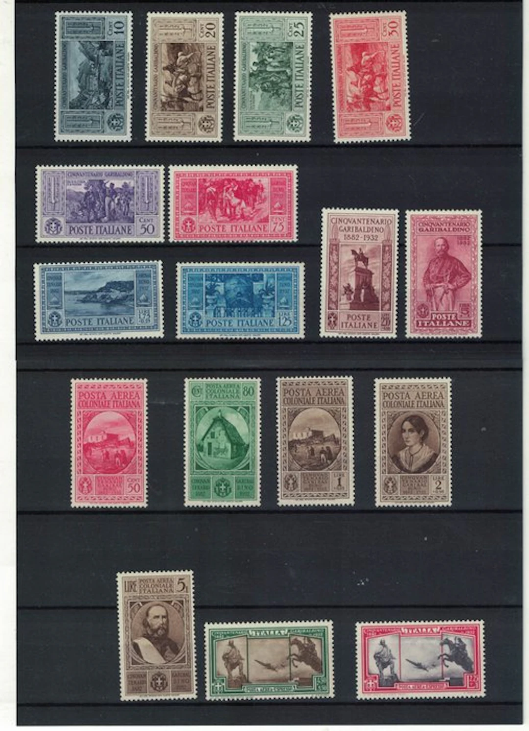 Italy Kingdom - 1932 Fiftieth anniversary of Garibaldi's death