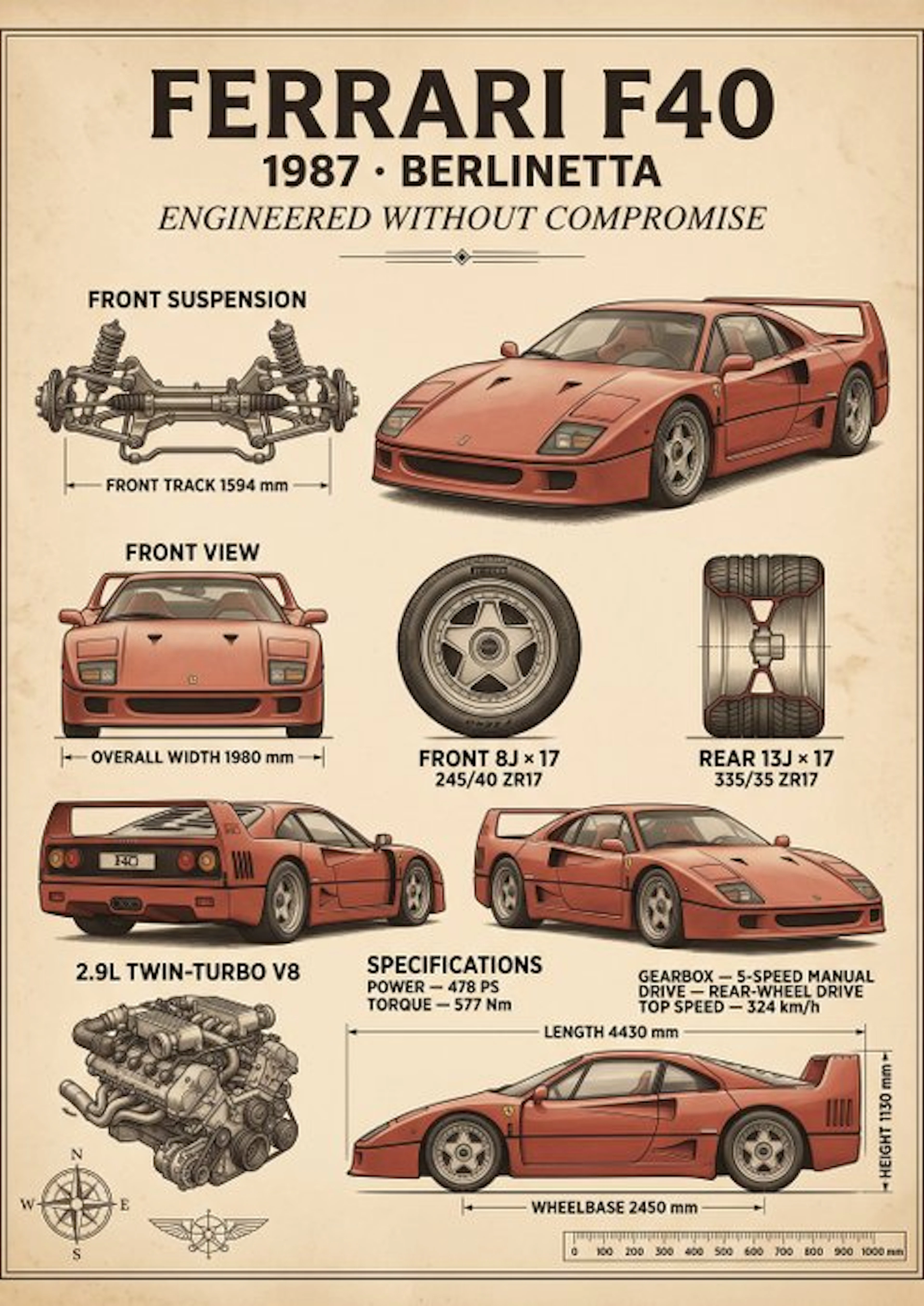 Shmidt.Art - Ferrari F40 - 1980s