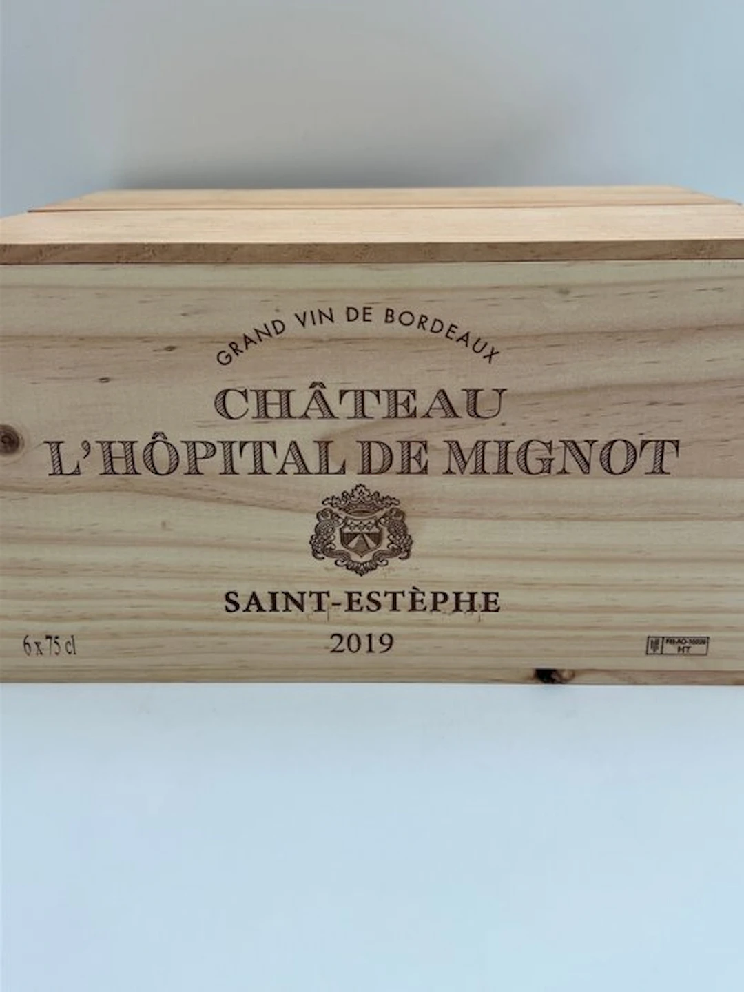 2019 Chateau l'Hopital de Mignot - Saint-Estèphe - 6 Bottles (0.75L)