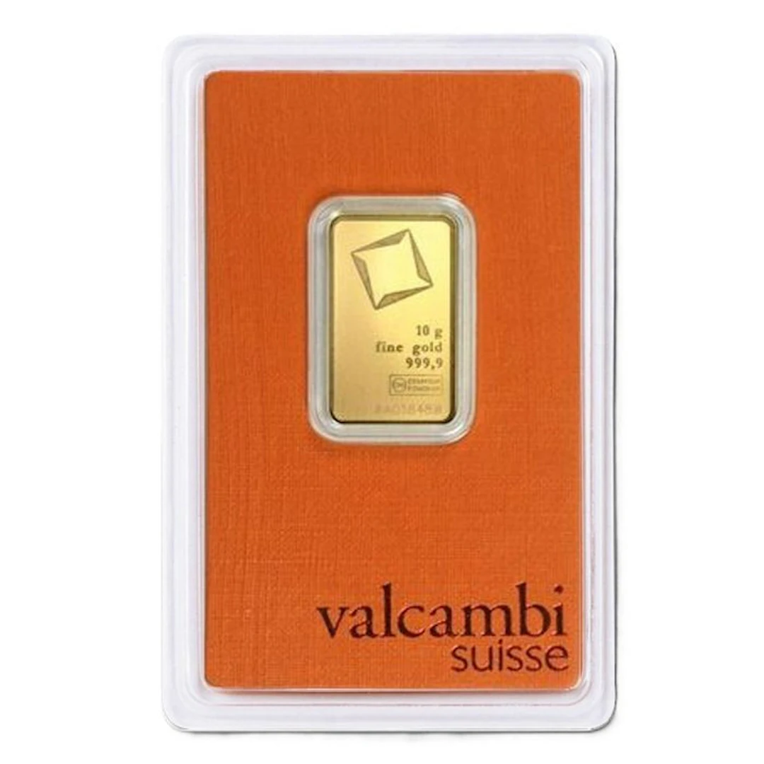 10 grams - Gold .999 - Valcambi - Sealed & with certificate