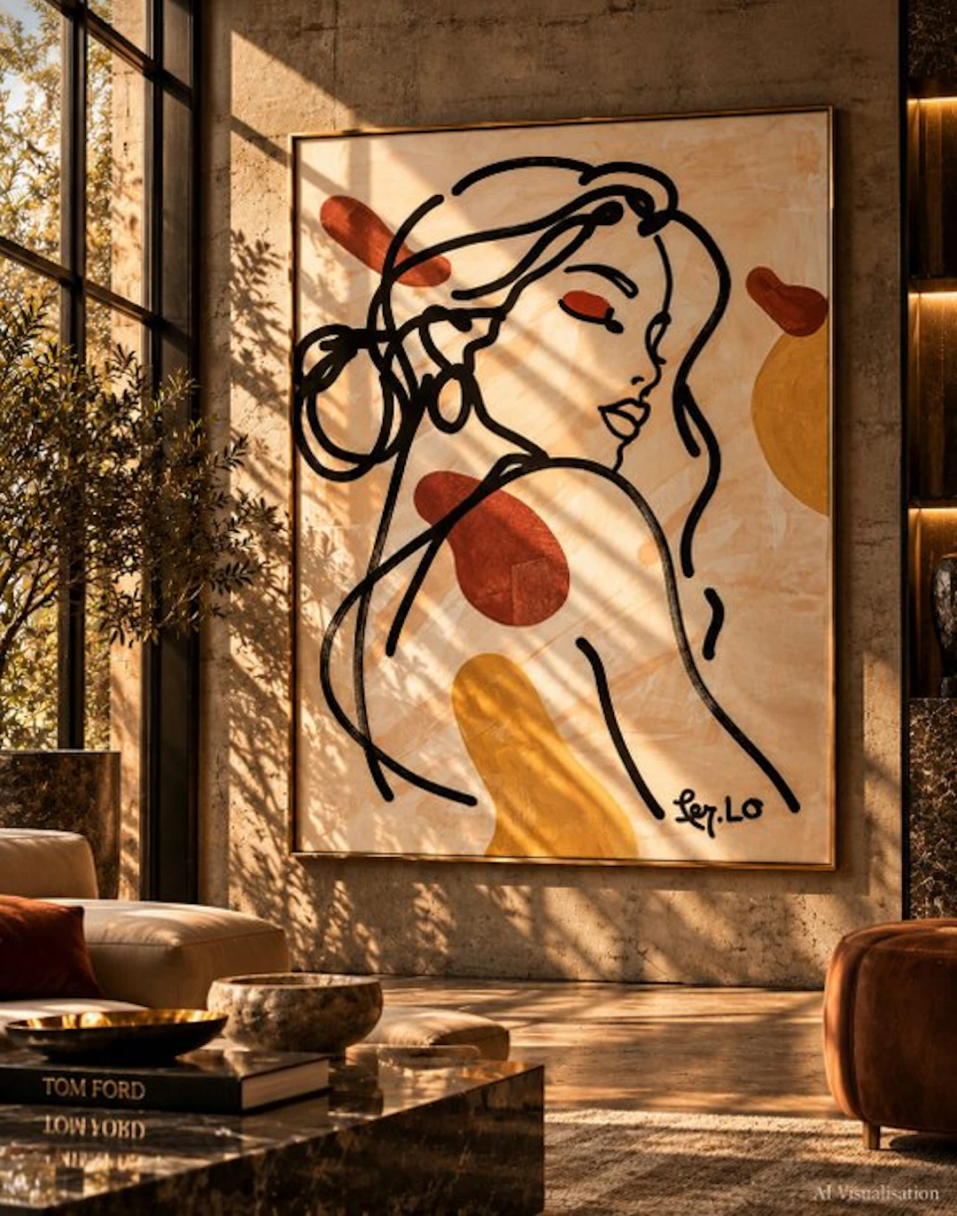 Claudia Fer.Lo - Serene - Acrylic on canvas 100 x 80 cm "XL"