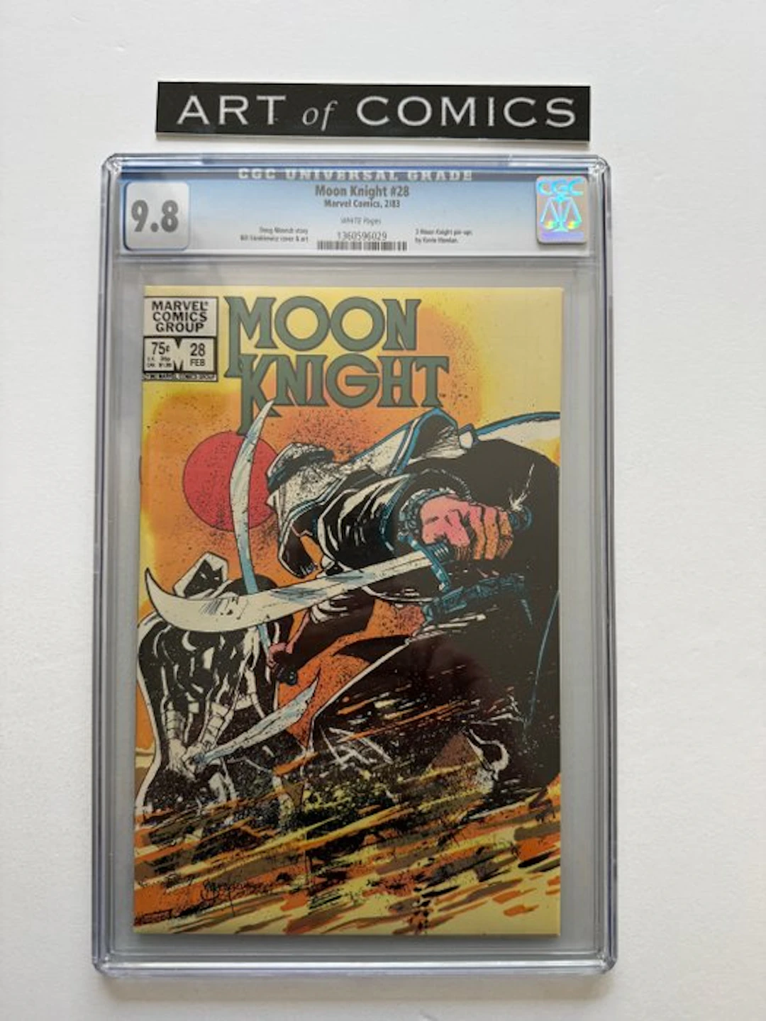 Moon Knight #28 - 3 Moon Knight Pin-Ups By Kevin Nowlan...