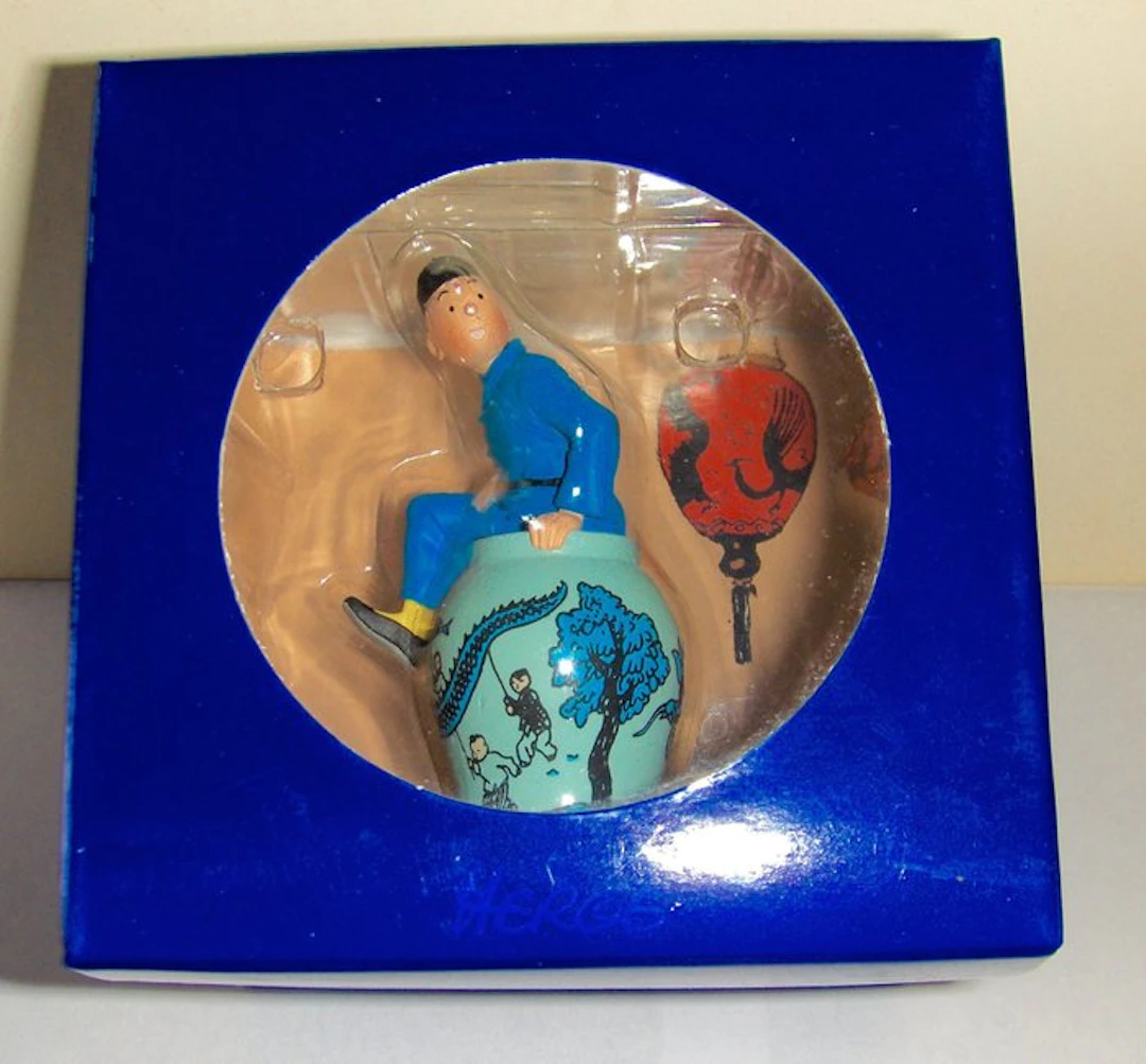 Figurine - Diorama Moulinsart - Coffret scène "Tintin...