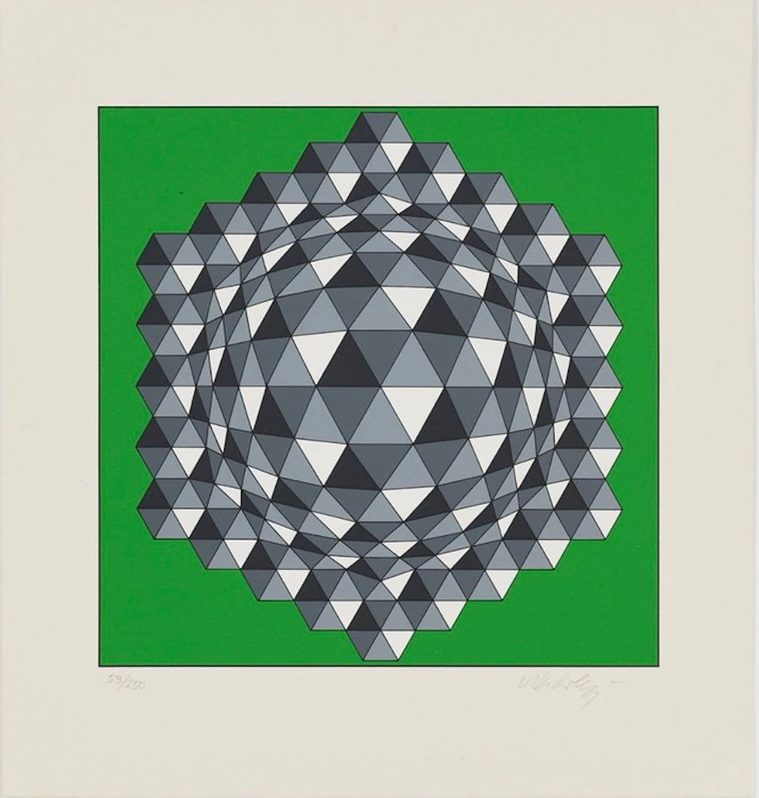 Victor Vasarely (1906-1997) - Hegyez