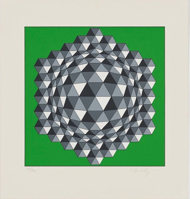 Victor Vasarely (1906-1997) - Hegyez