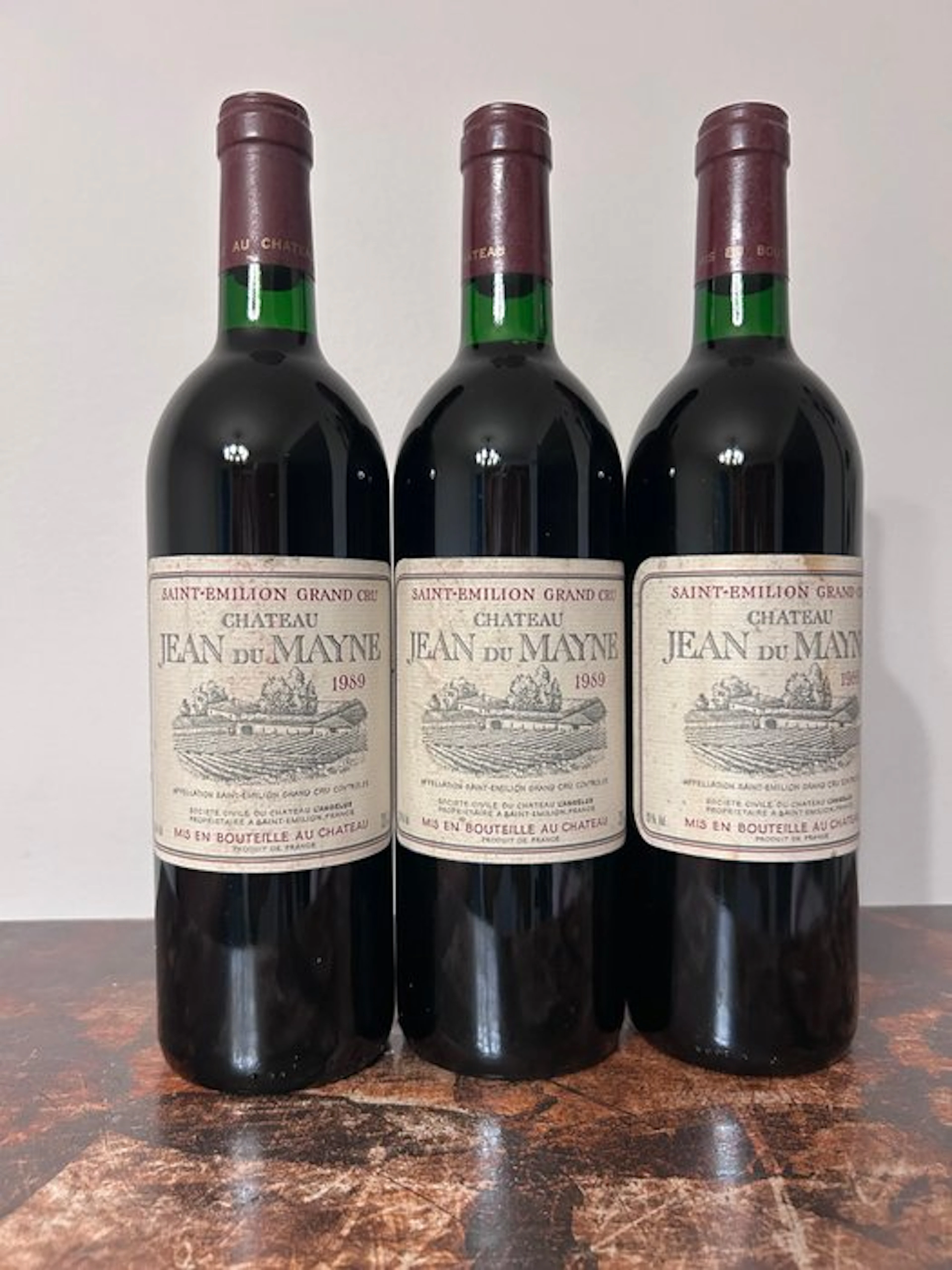 1989 Chateau Jean du Mayne - Saint-Émilion Grand Cru - 3 Bottles (0.75L)