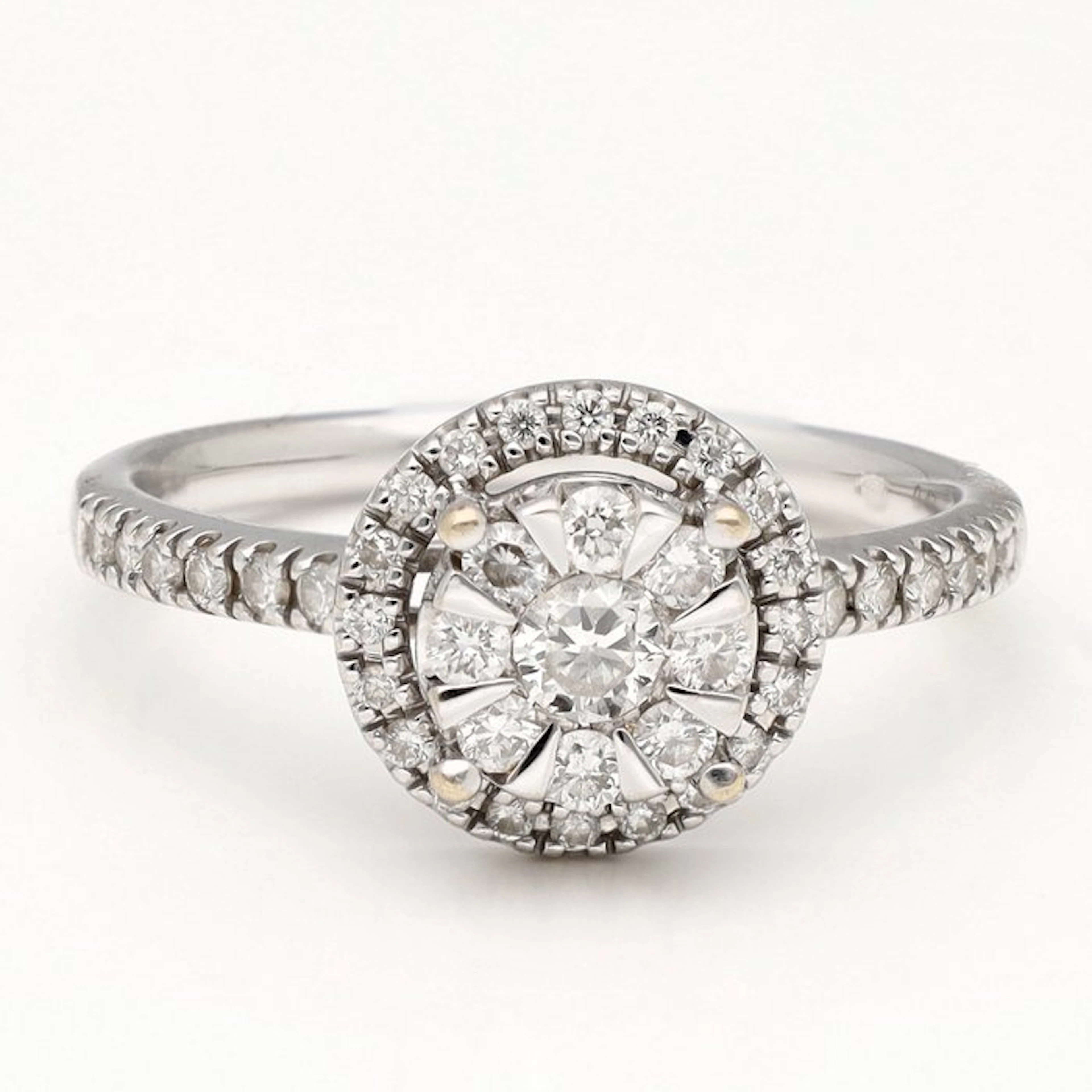 Ring - 18 kt. White gold - 0.47ct. tw. Diamond (Natural) - Diamond