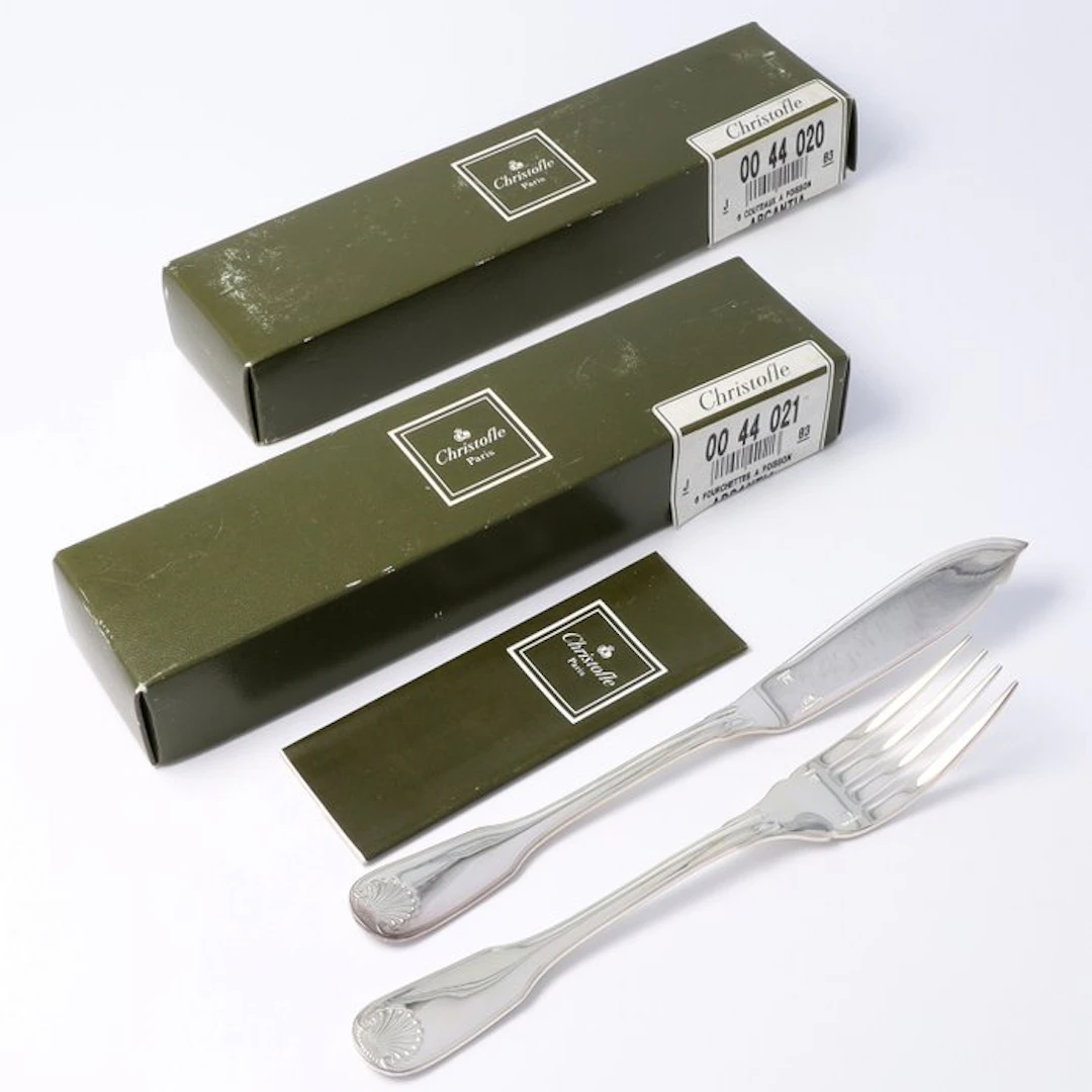 Christofle, Model: Arcantia. - Fish cutlery set for 6 (12) - Silverplated