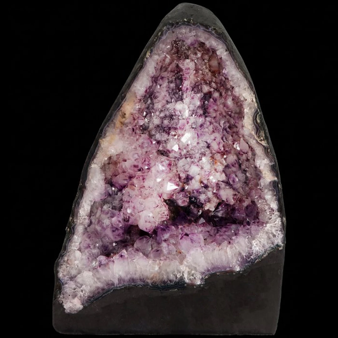 Vivid Amethyst & Agate - Geode - 33x23x17 cm- 11.9 kg