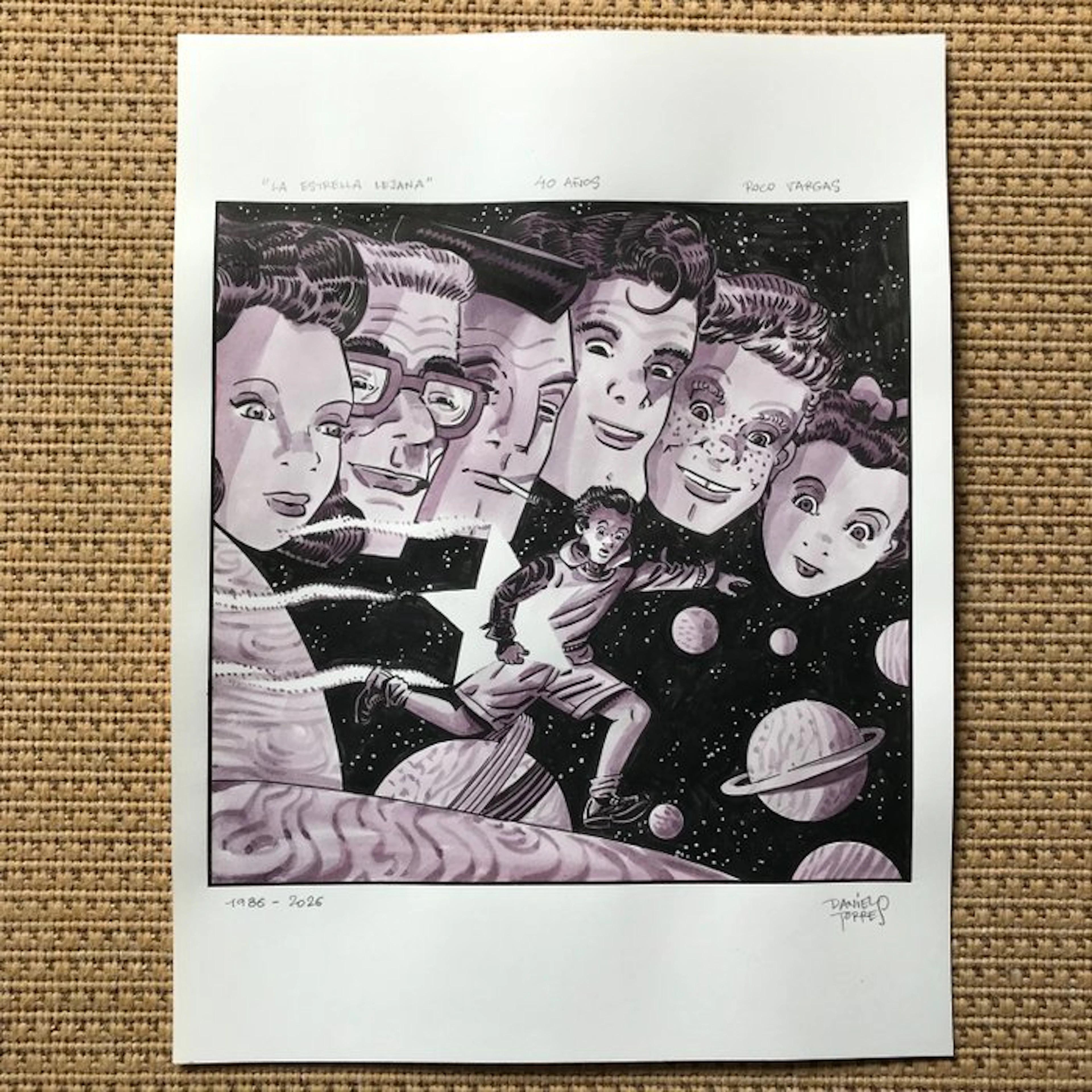 Daniel Torres - 1 Original colour drawing - Roco Vargas...