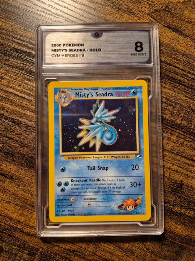 Pokémon - 1 Graded card - Misty's Seadra 9/132 Foil - GG...