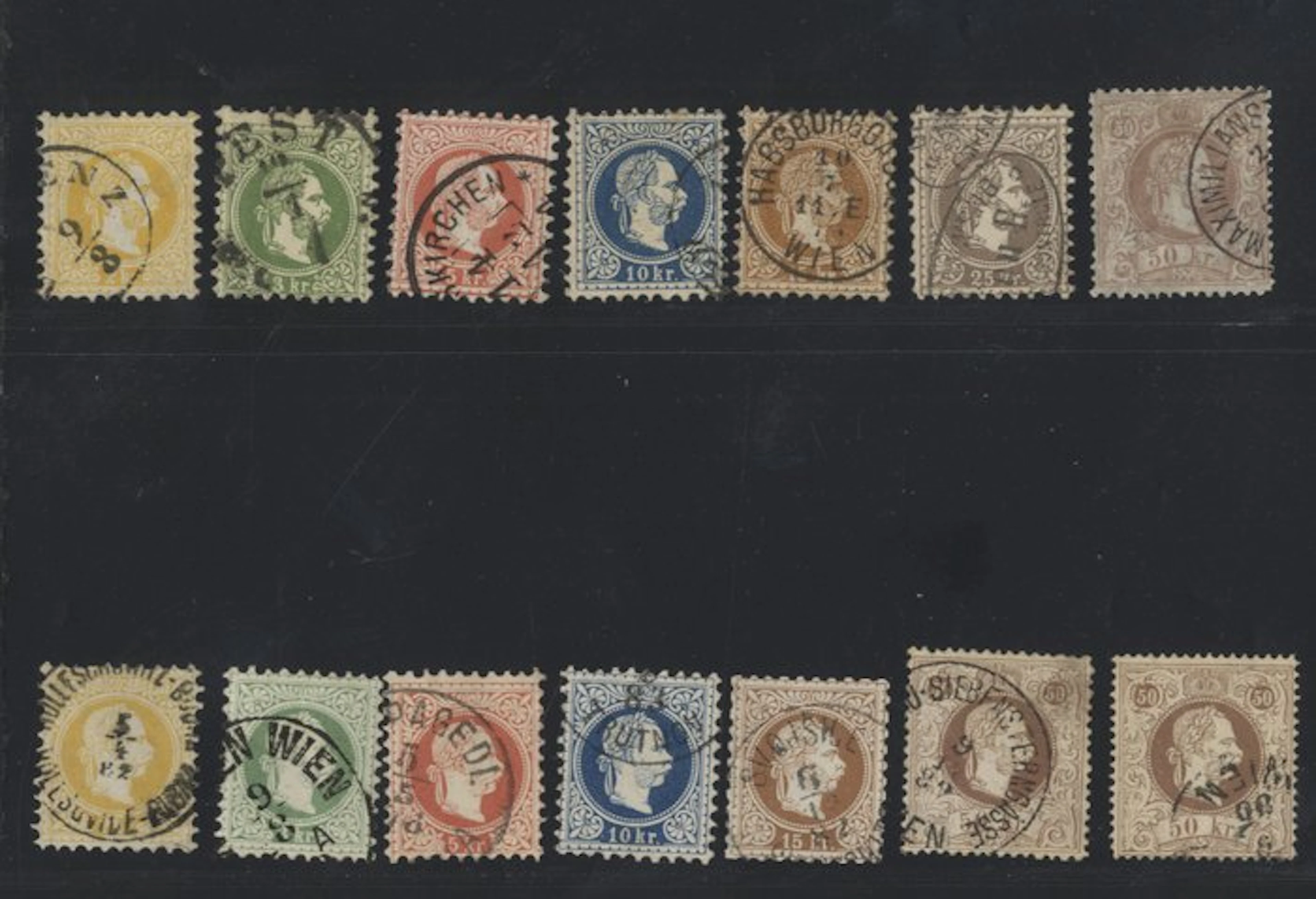 Austria 1867 - Austrian postage stamps 1867