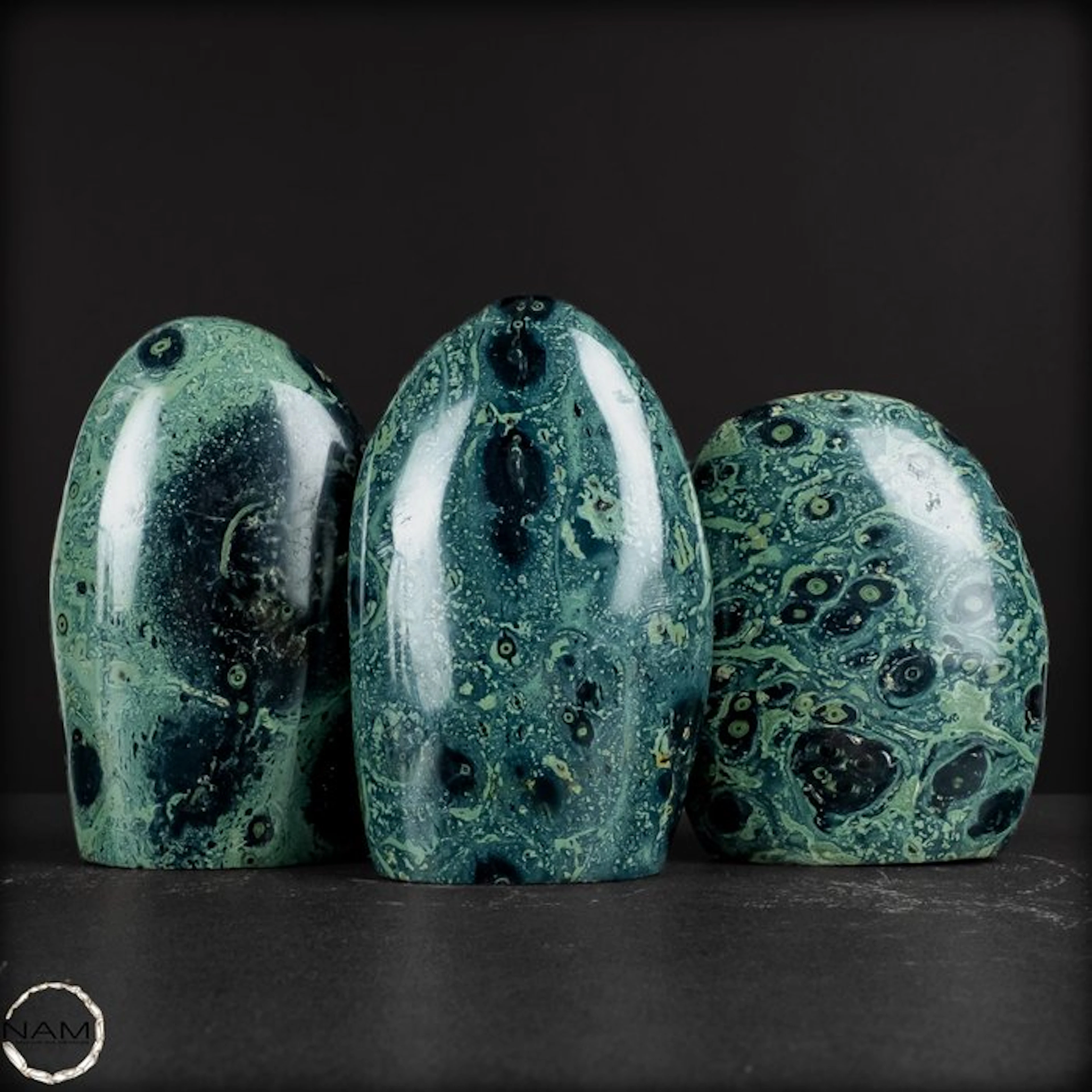 Kambaba Jaspis Trio – Fascinating natural art in...