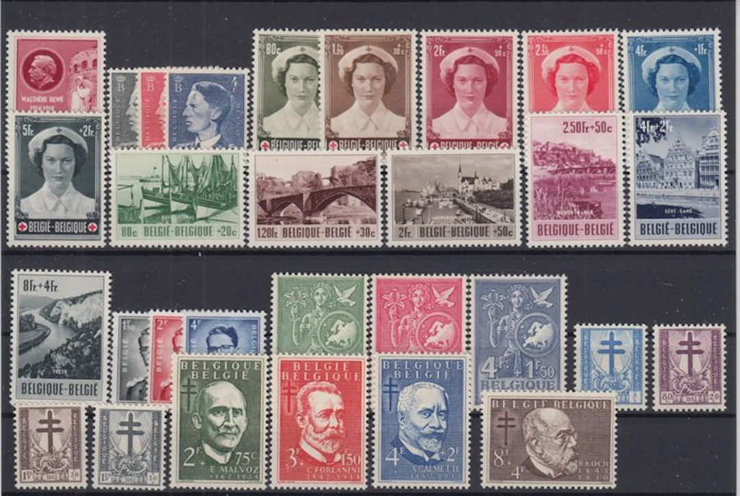 Belgium 1953/1957 - full years 1953–1957 - OBP 908/1039 + BL 31