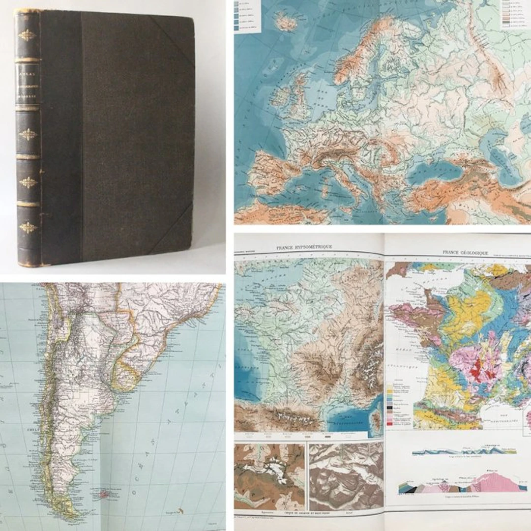 [Collectif] - Atlas de géographie moderne - 1889