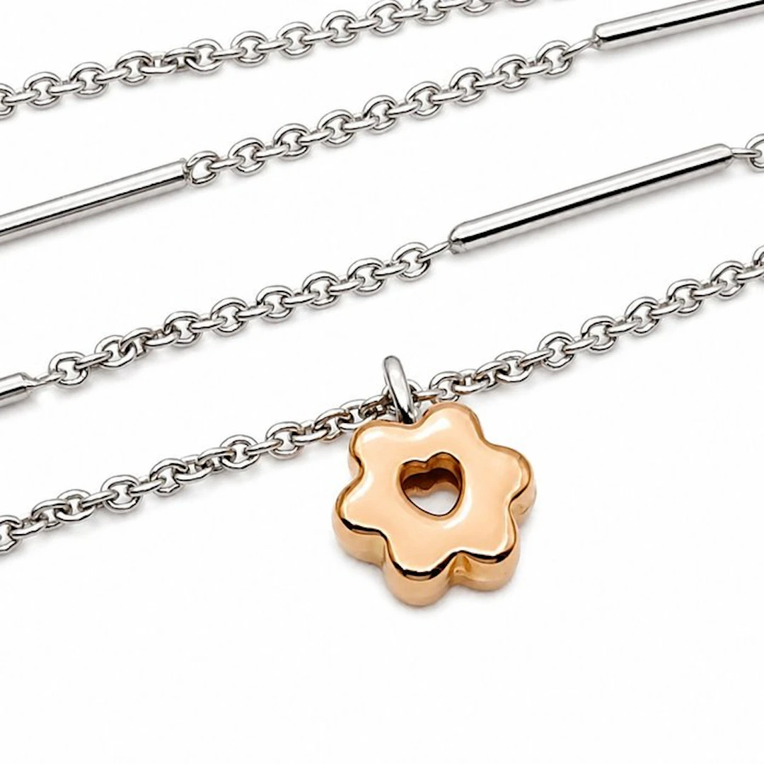 Necklace - 18 kt. White gold, Yellow gold - Made in Italy - CELIN