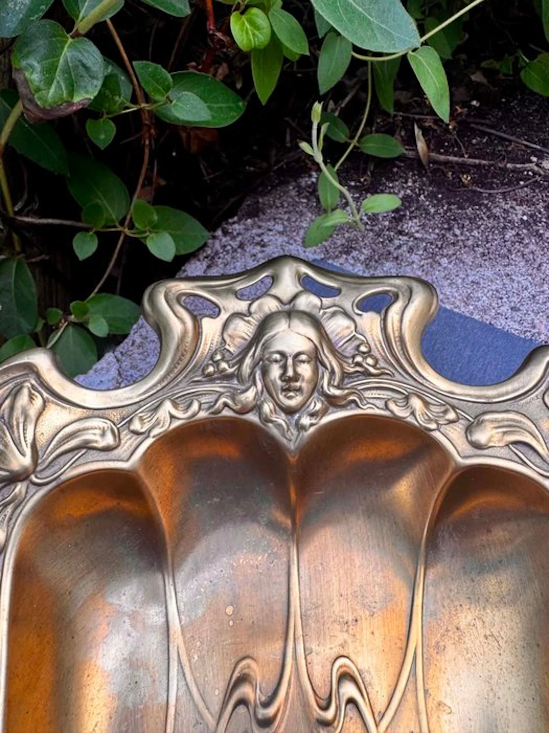 Bread basket - Metal - Art Nouveau