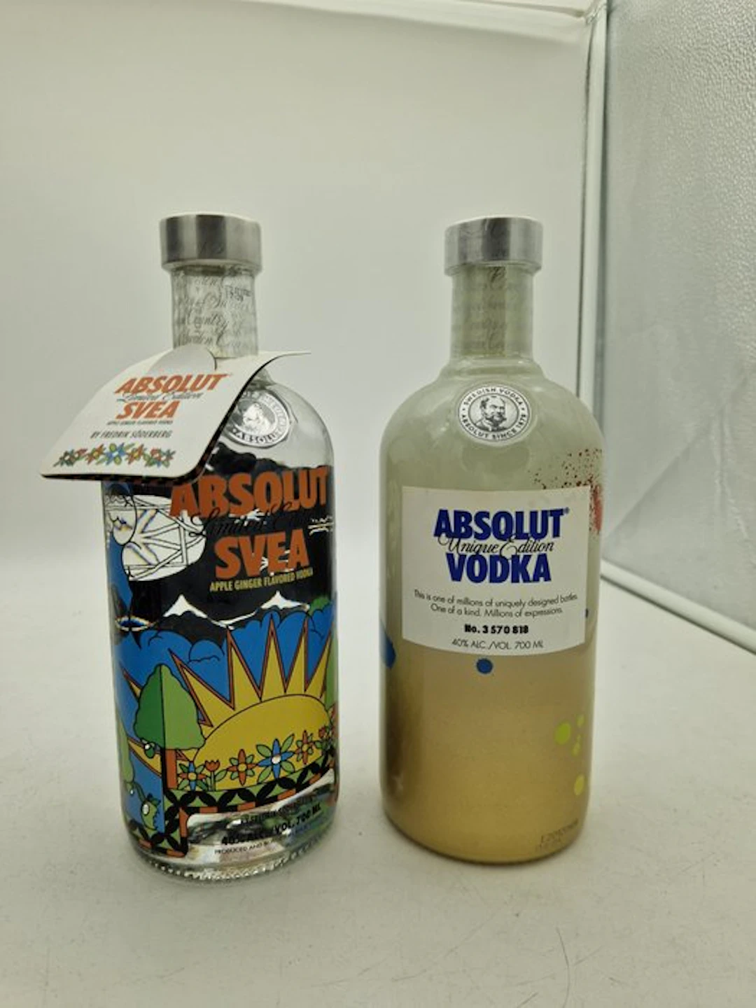 Absolut - Unique 2012 + Svea 2011 - 700ml - 2 bottles