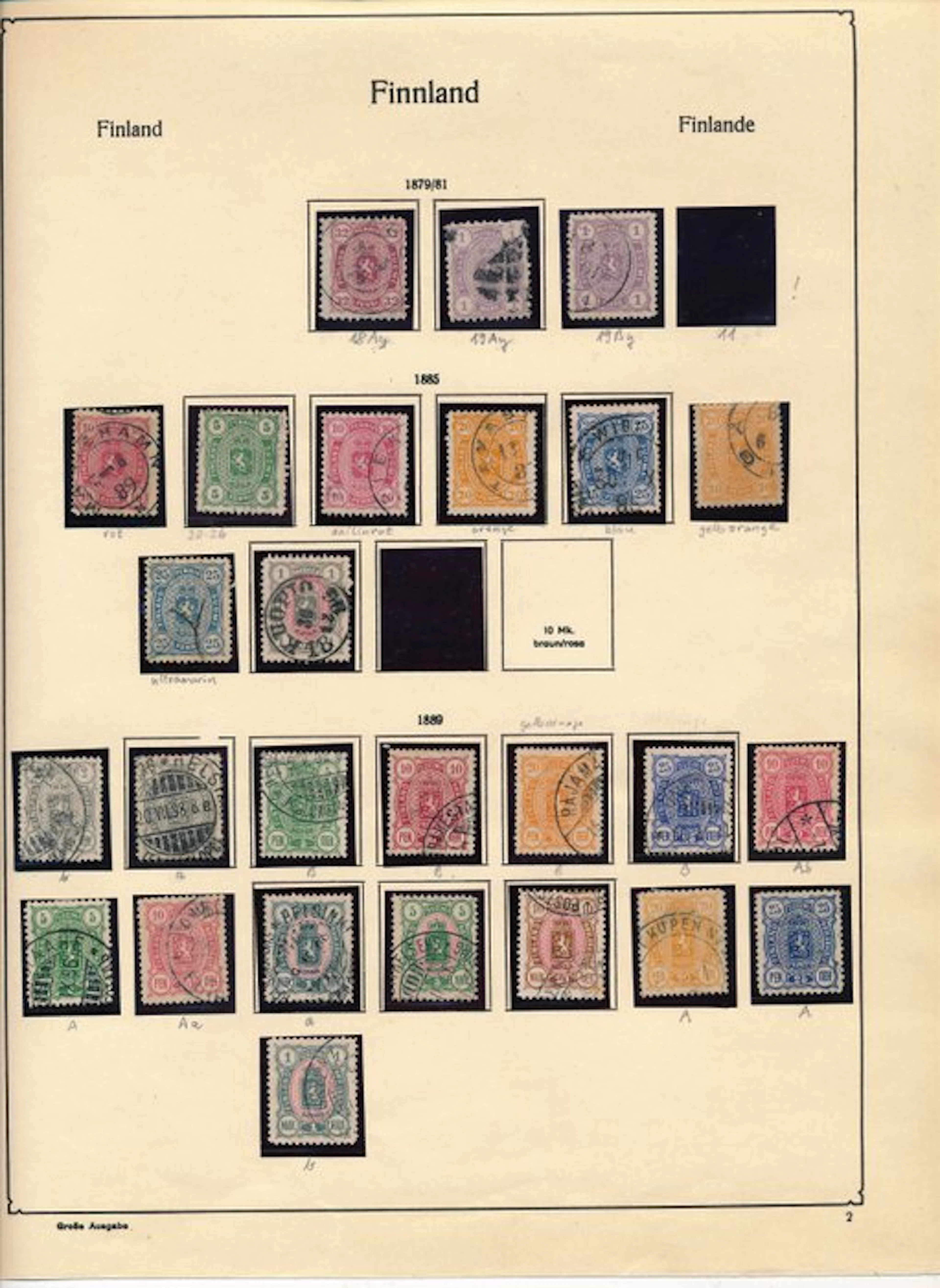 Finland 1875/1950 - Great collection with many high-value stamps