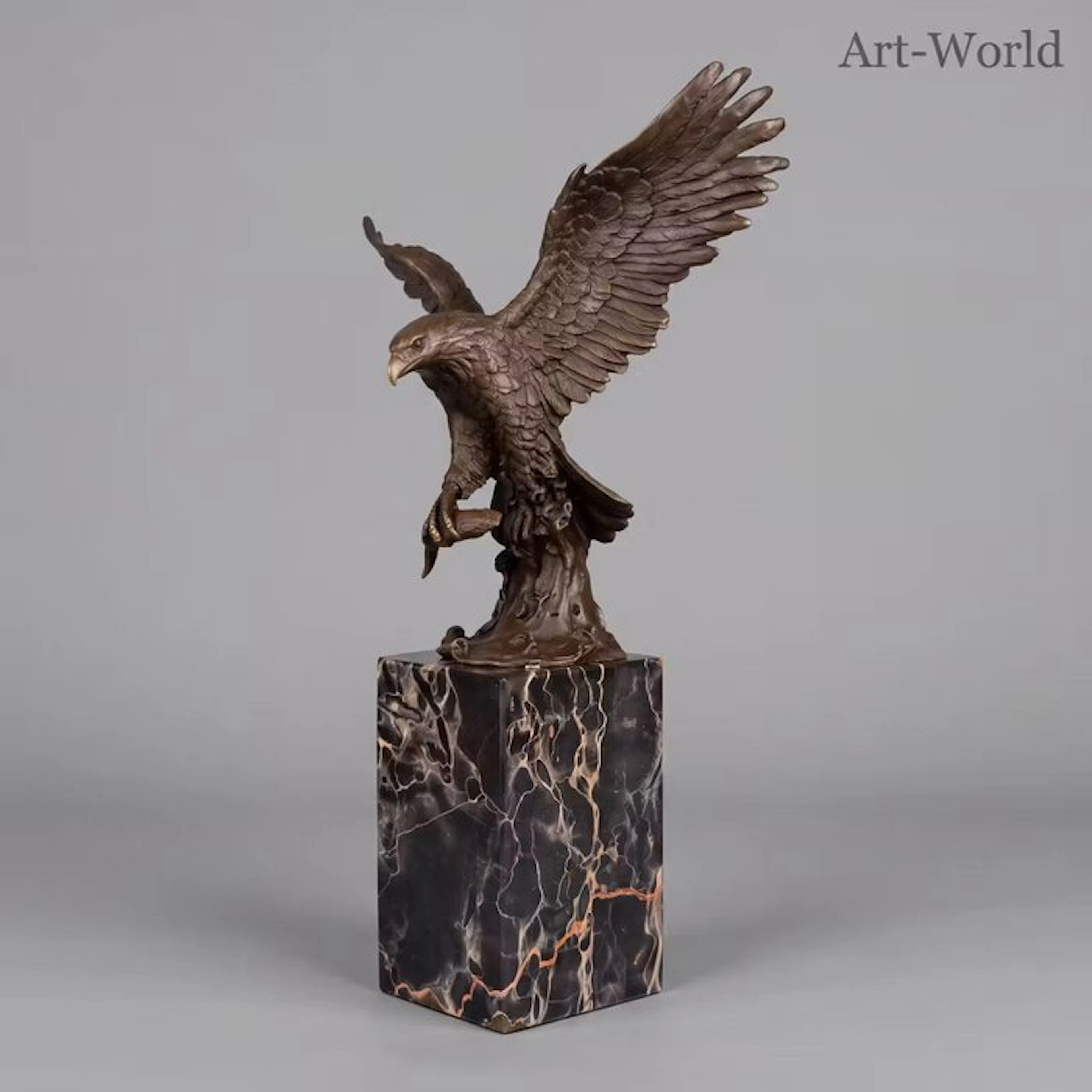 Statue, Exclusief sculptuur van een arend 35.5 cm / 3.3 kg - 35.5 cm - Bronze