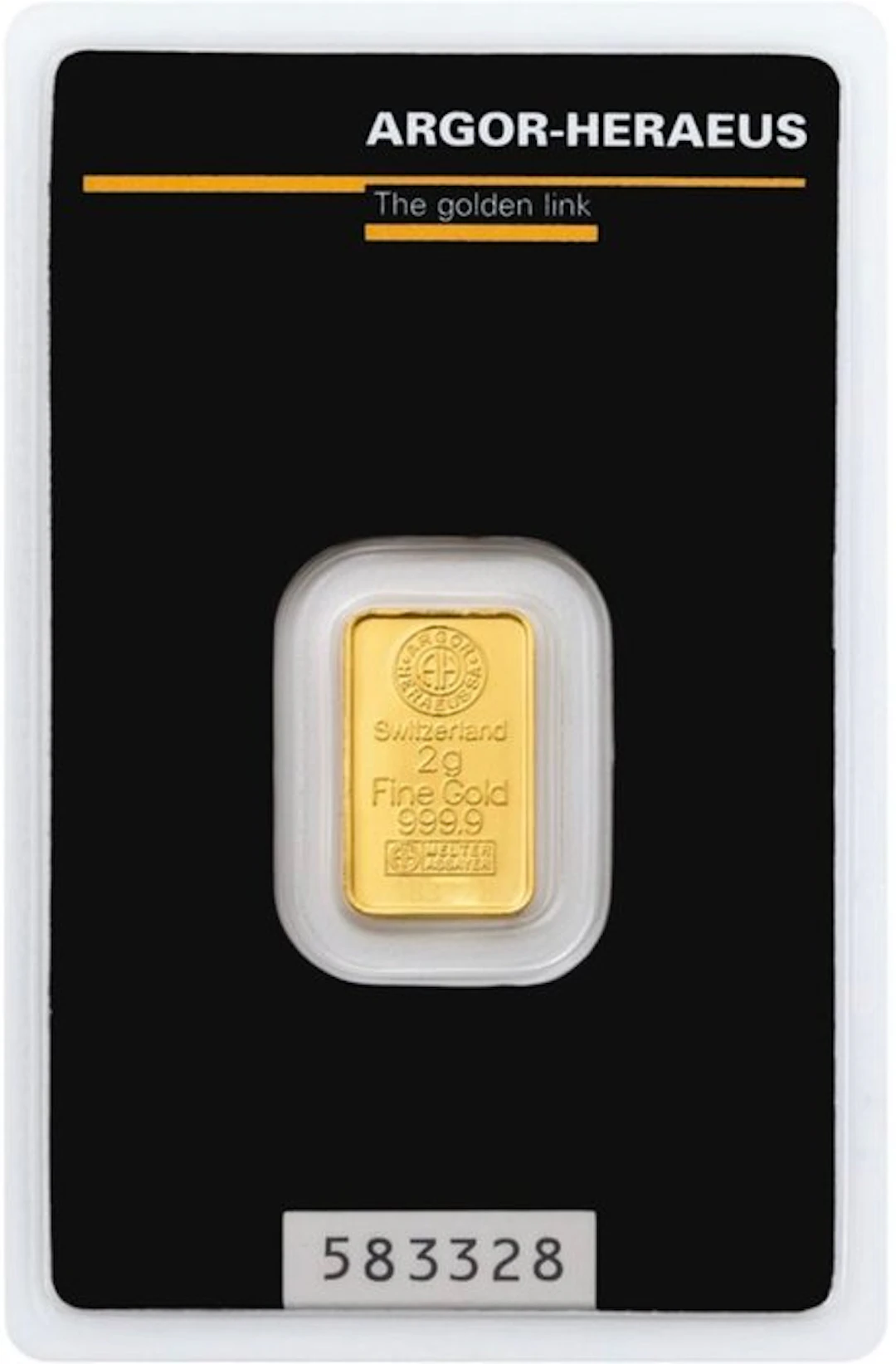 4 grams - Gold .999 - Argor-Heraeus, Switzerland - Sealed & with certificate