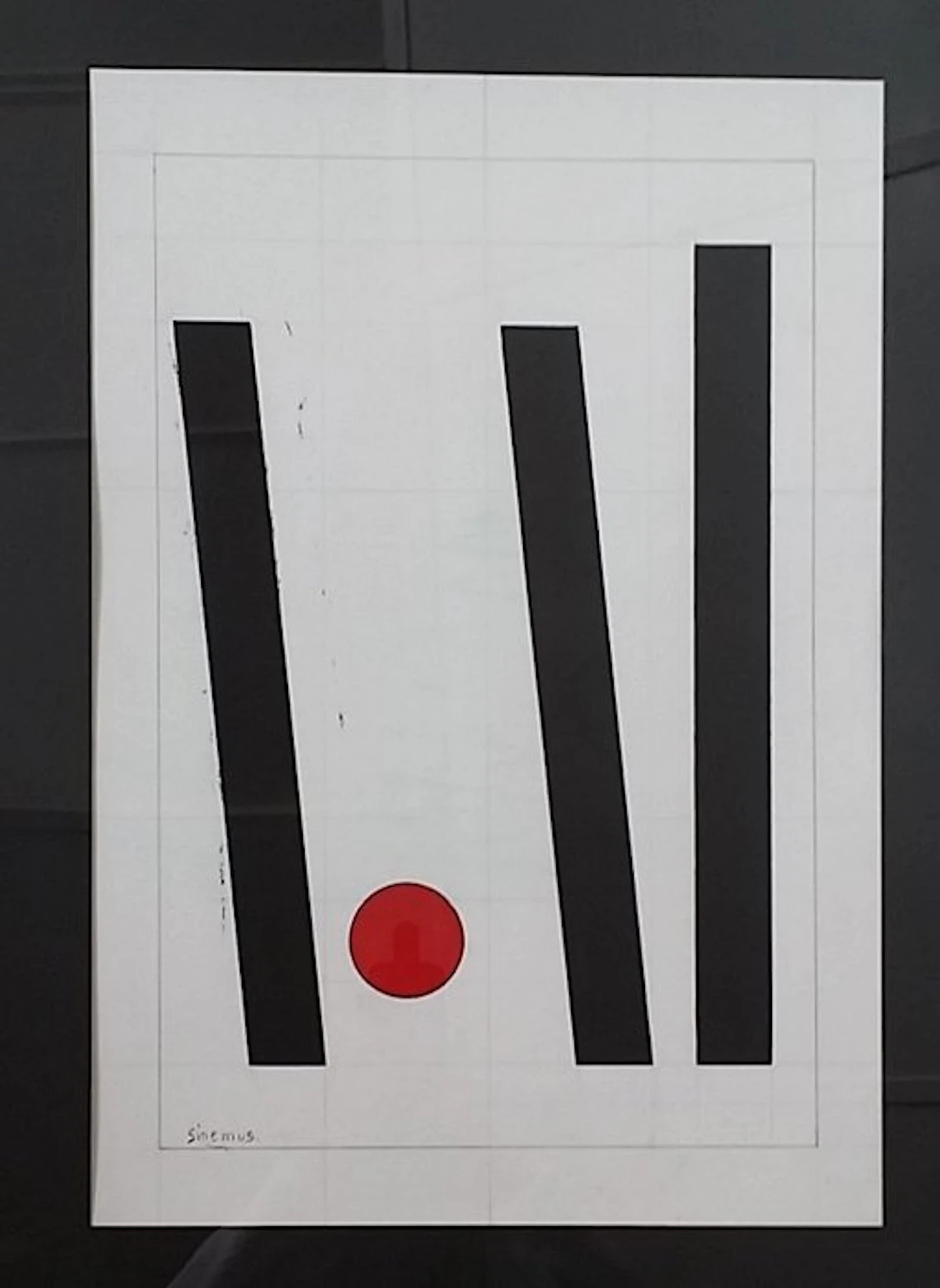 Wim Sinemus 1903 - 1987 - abstracte geometrische compositie