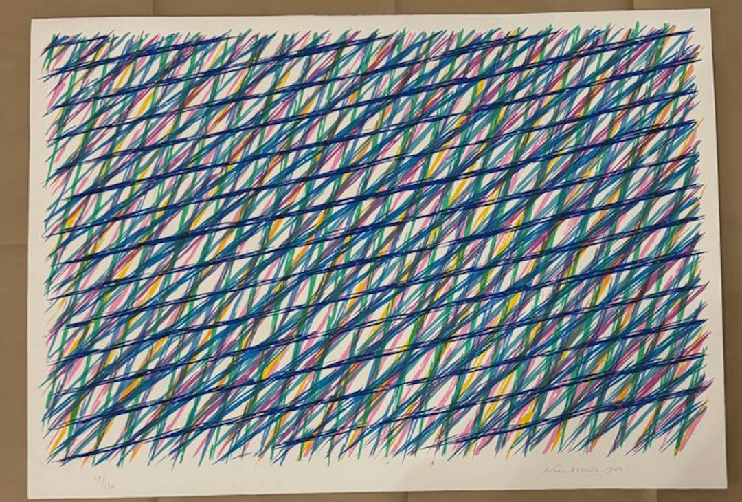 Piero Dorazio (1927-2005) - Piero Dorazio - litografia 100x70cm