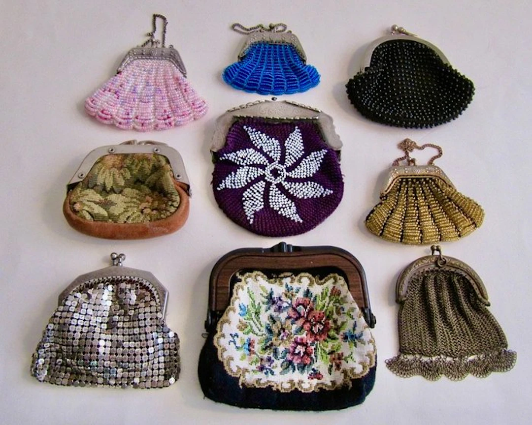 Unsigned - ViINTAGE & ANTIQUE PURSES - Various Materials - 1900 - 1950 - Purse