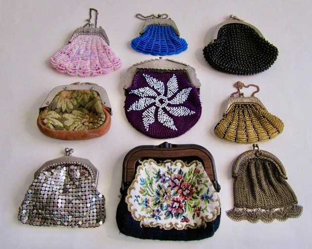 Unsigned - ViINTAGE & ANTIQUE PURSES - Various Materials - 1900 - 1950 - Purse
