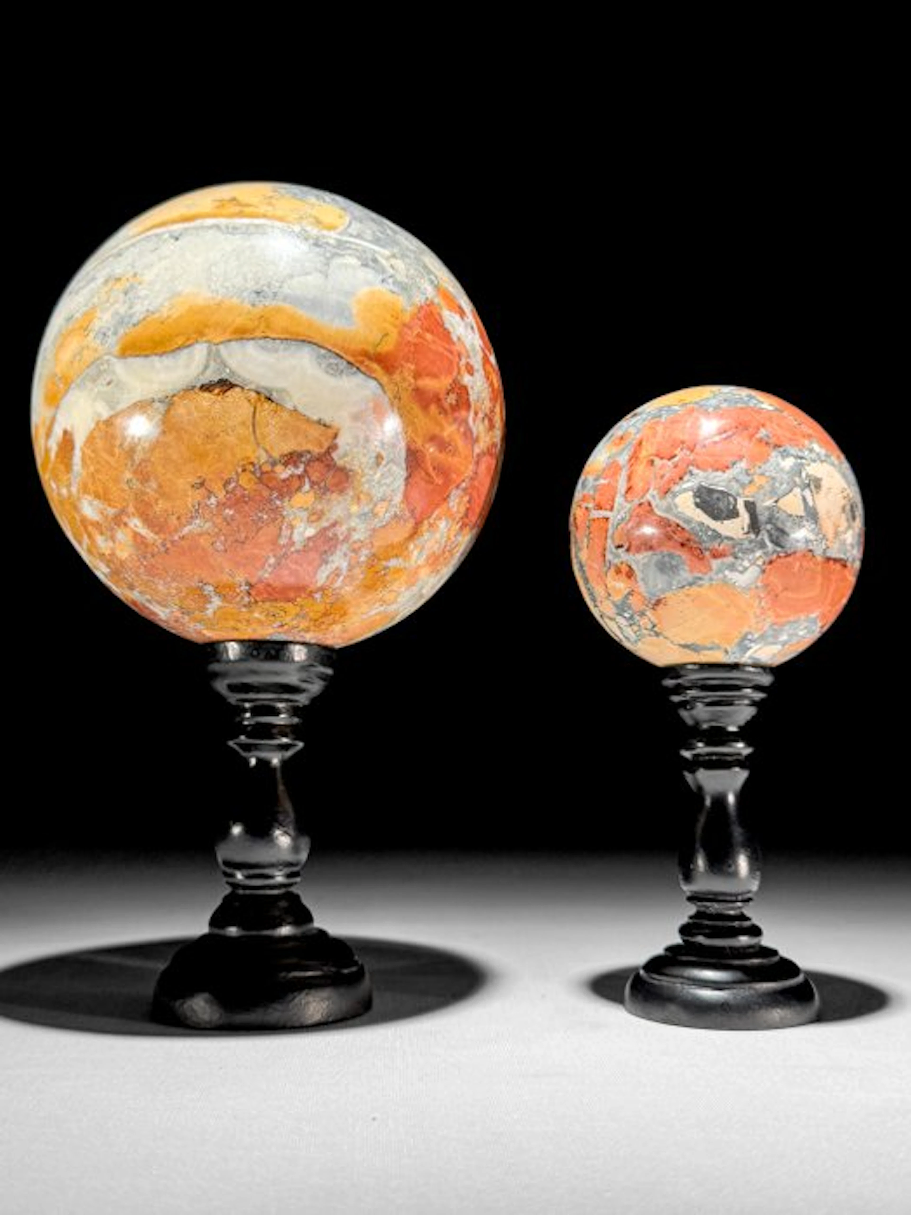 NO RESERVE PRICE - Stunning Pair of Red Maligano Jasper...