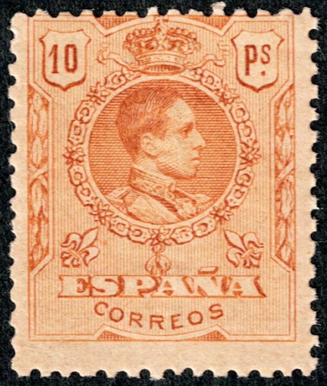 Spain - Alfonso XIII 10 pesetas stamp