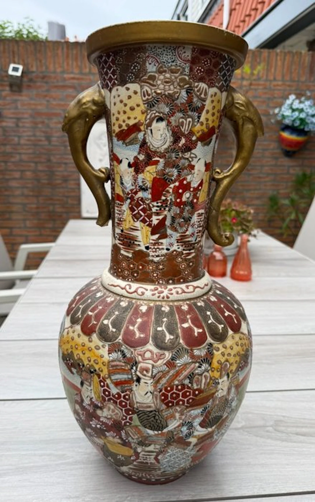Vase - Earthenware - Japan - Satsuma vase (No reserve price)