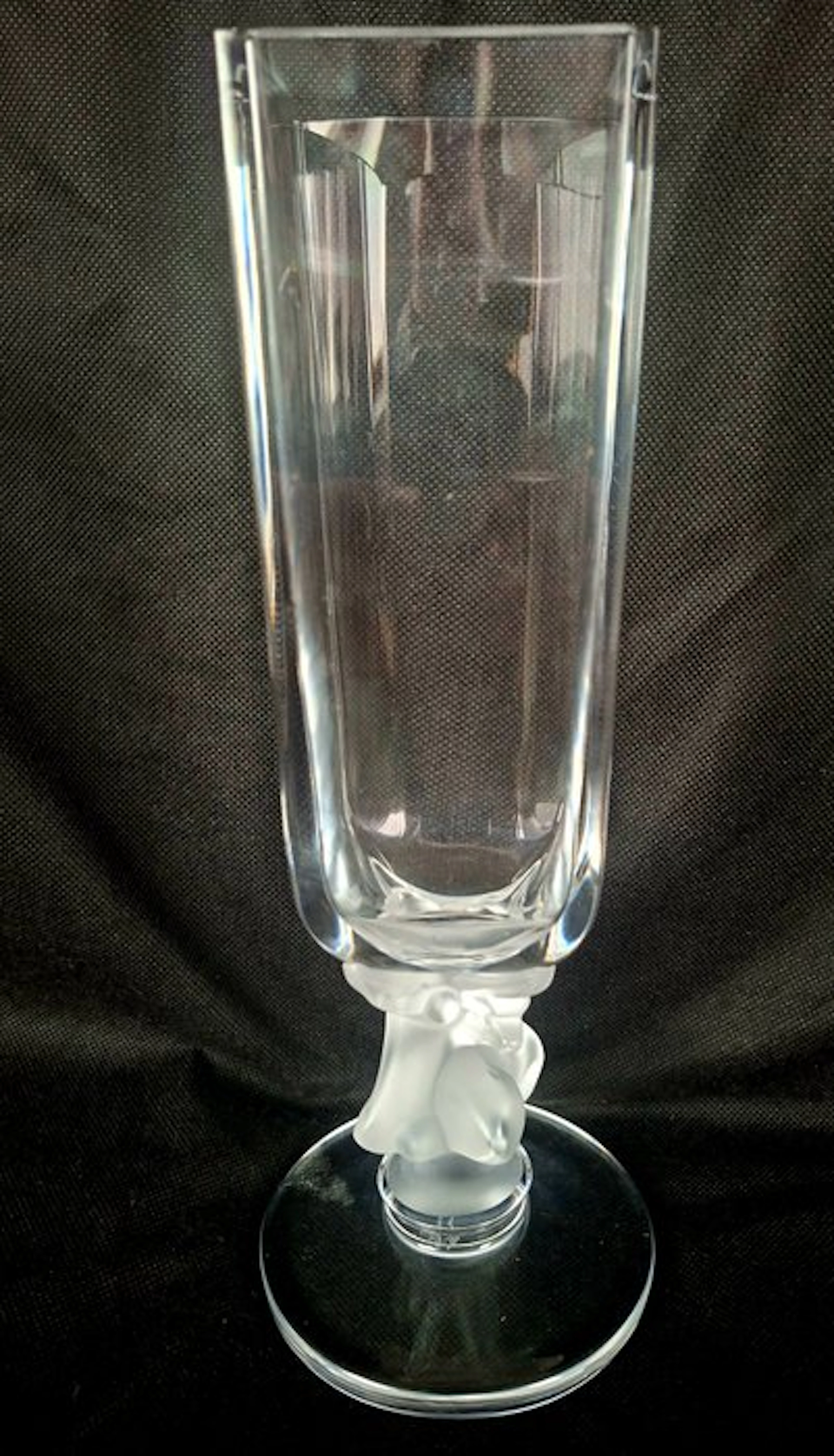 Lalique - Vase - Crystal - Cerf / Chiraz