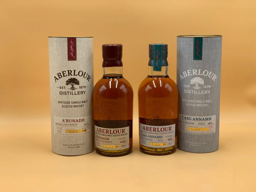 Aberlour A'Bunadh Batch 084 & Casg Annamh Batch 011 - 70cl - 2 bottles