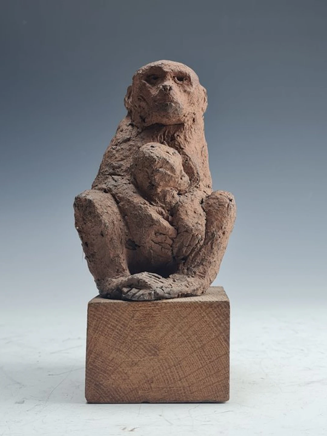 Figure - Monkey with Young - chamotte
