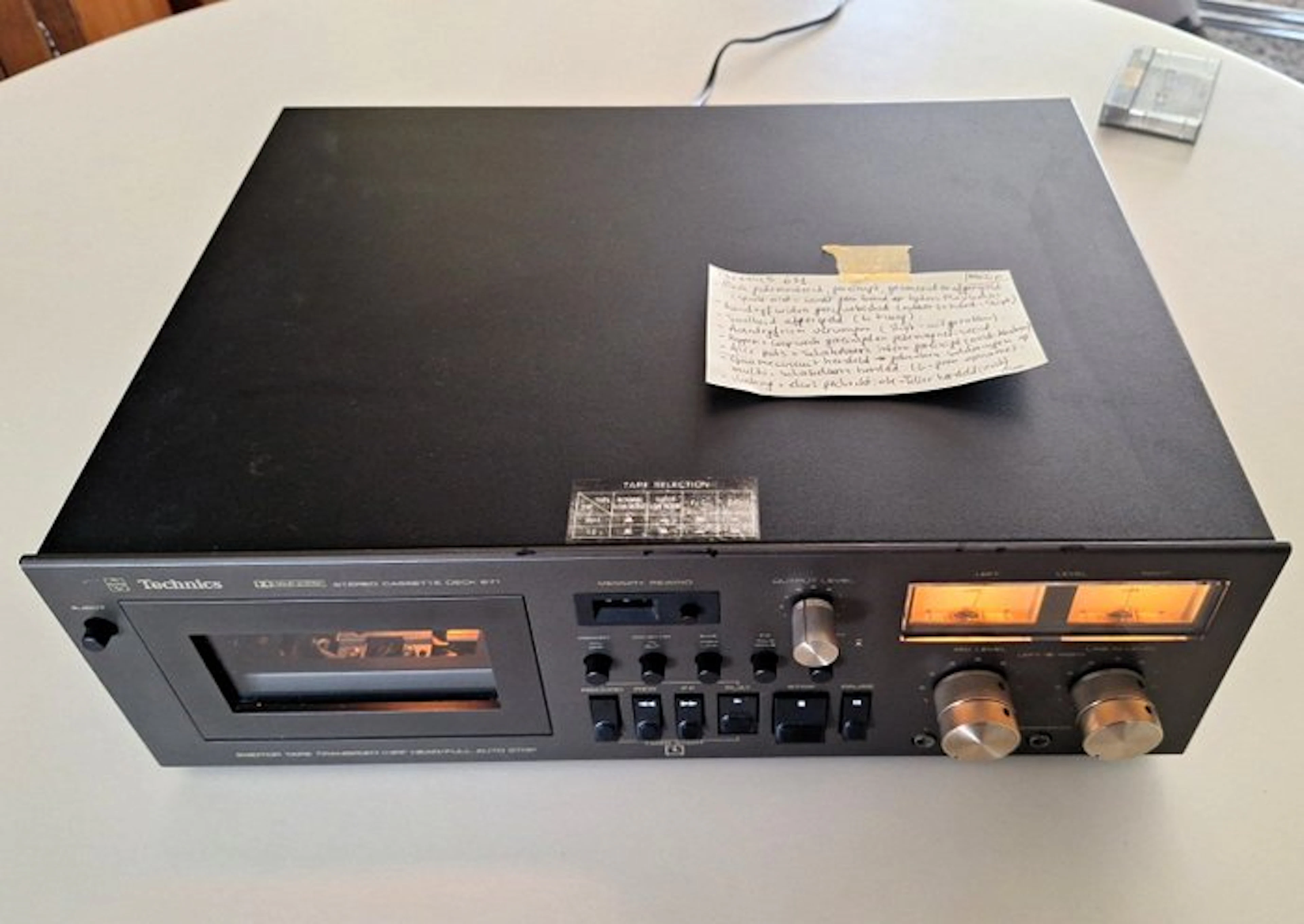 Technics - RS-671 Front-Loading 2-Head Single Audio-cassette deck