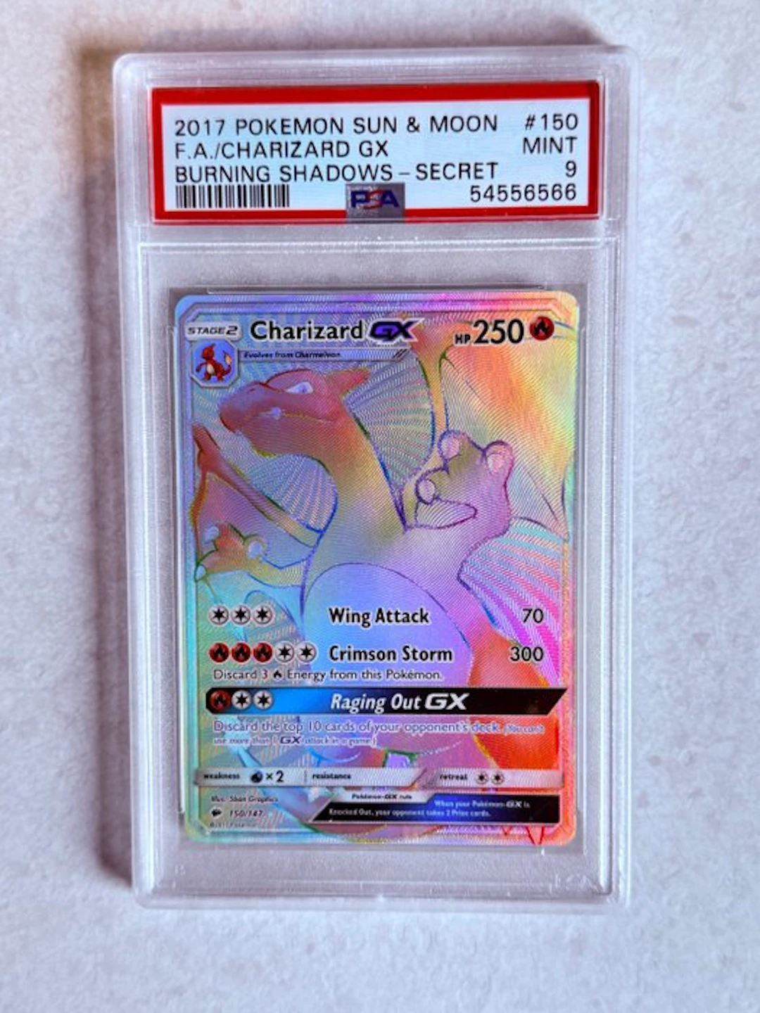 Pokémon - 1 Graded card - Charizard #150 Foil