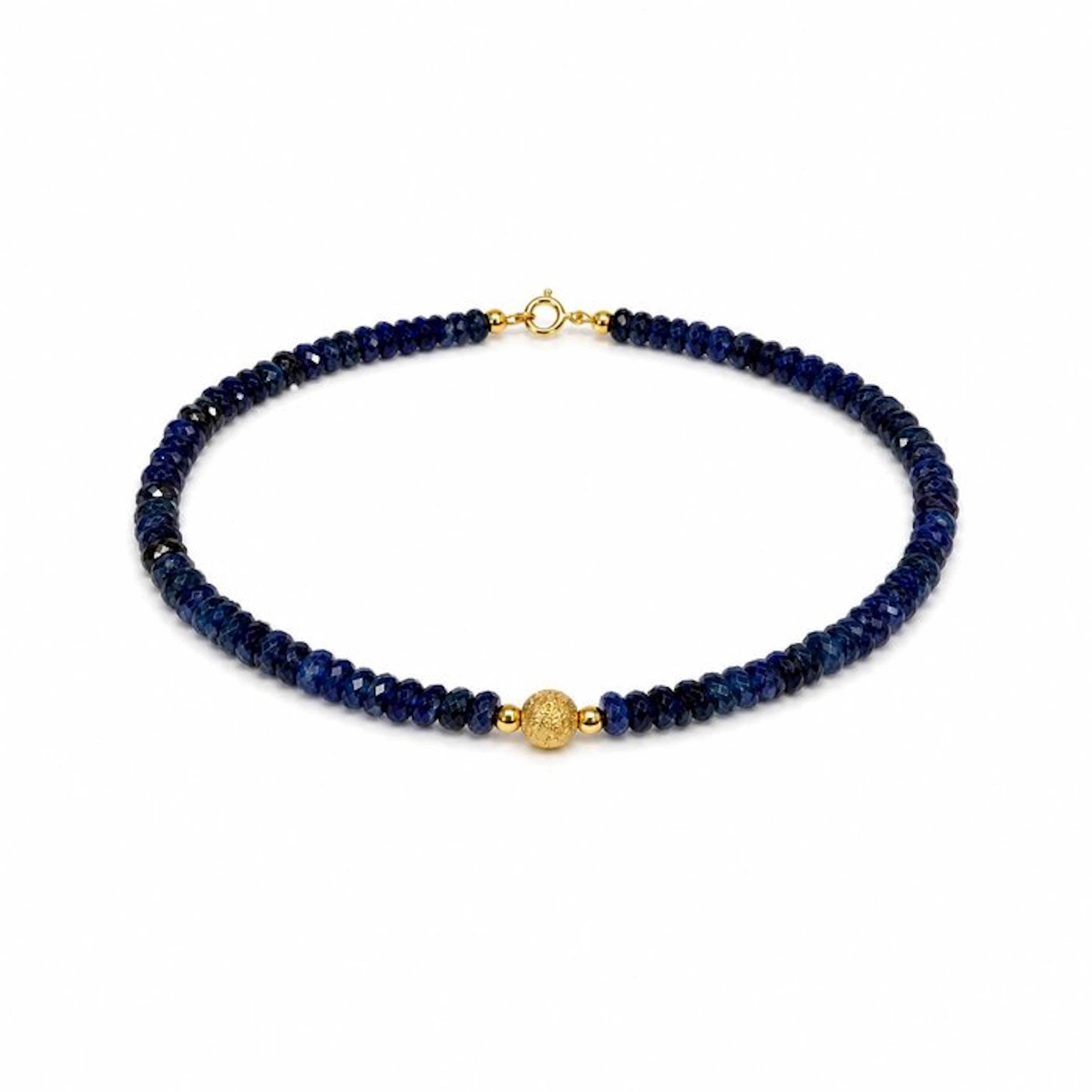 No reserve price - Bracelet - 18 kt. Yellow gold Sapphire