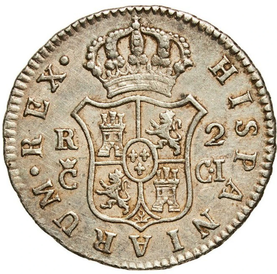 Spain. Fernando VII. 2 Reales 1811 - AU58