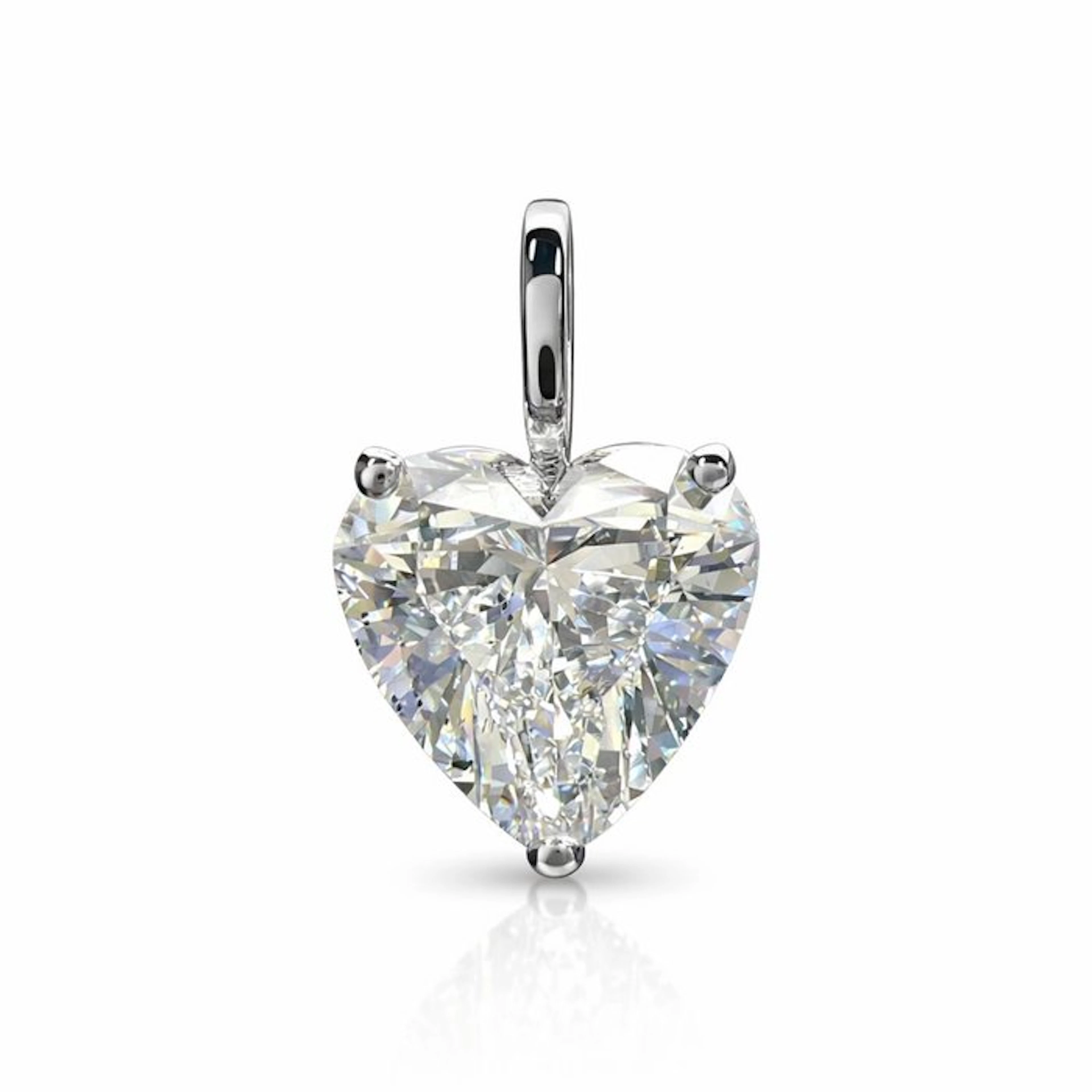 No reserve price - Pendant - 14 kt. White gold - 3.10ct. tw. Diamond