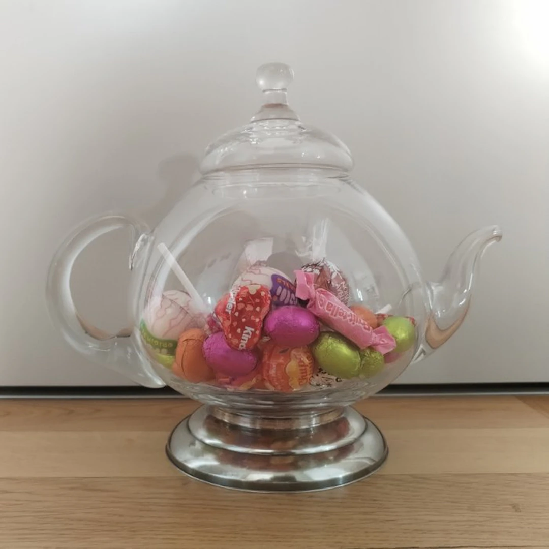 Cookie jar - Silver, Crystal