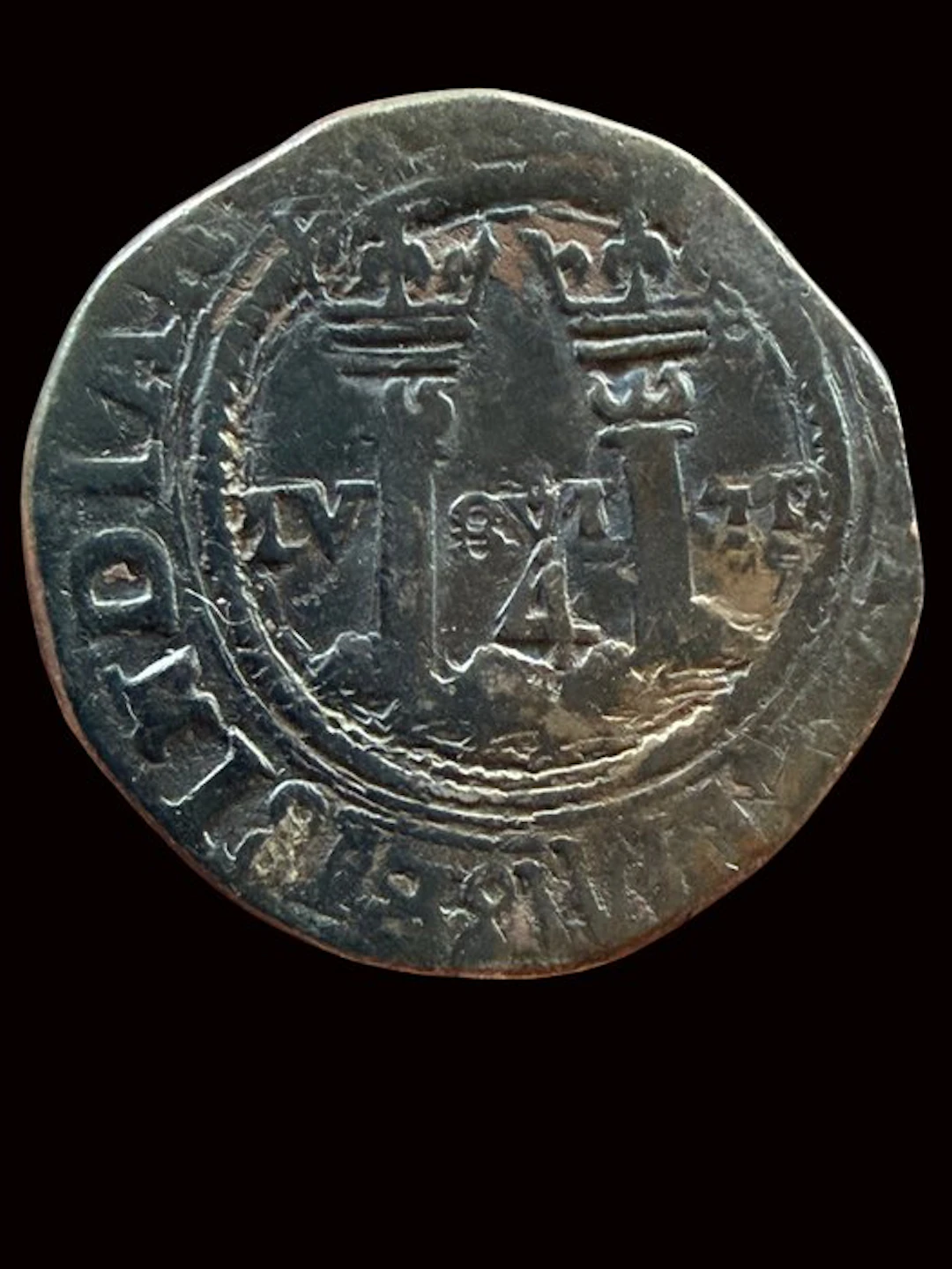 Spain. Juana y Carlos I. 4 Reales 1544 Mexico O