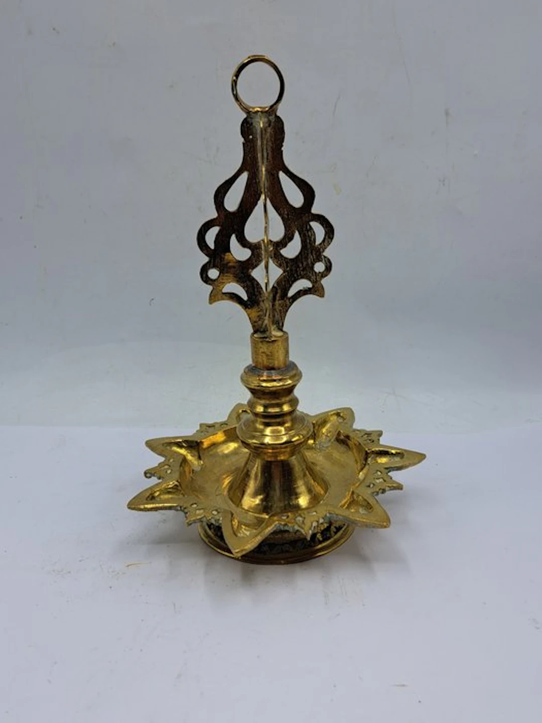 Lamp - the Jewish Star (Star of David badge) - Brass - Sabbath lamp