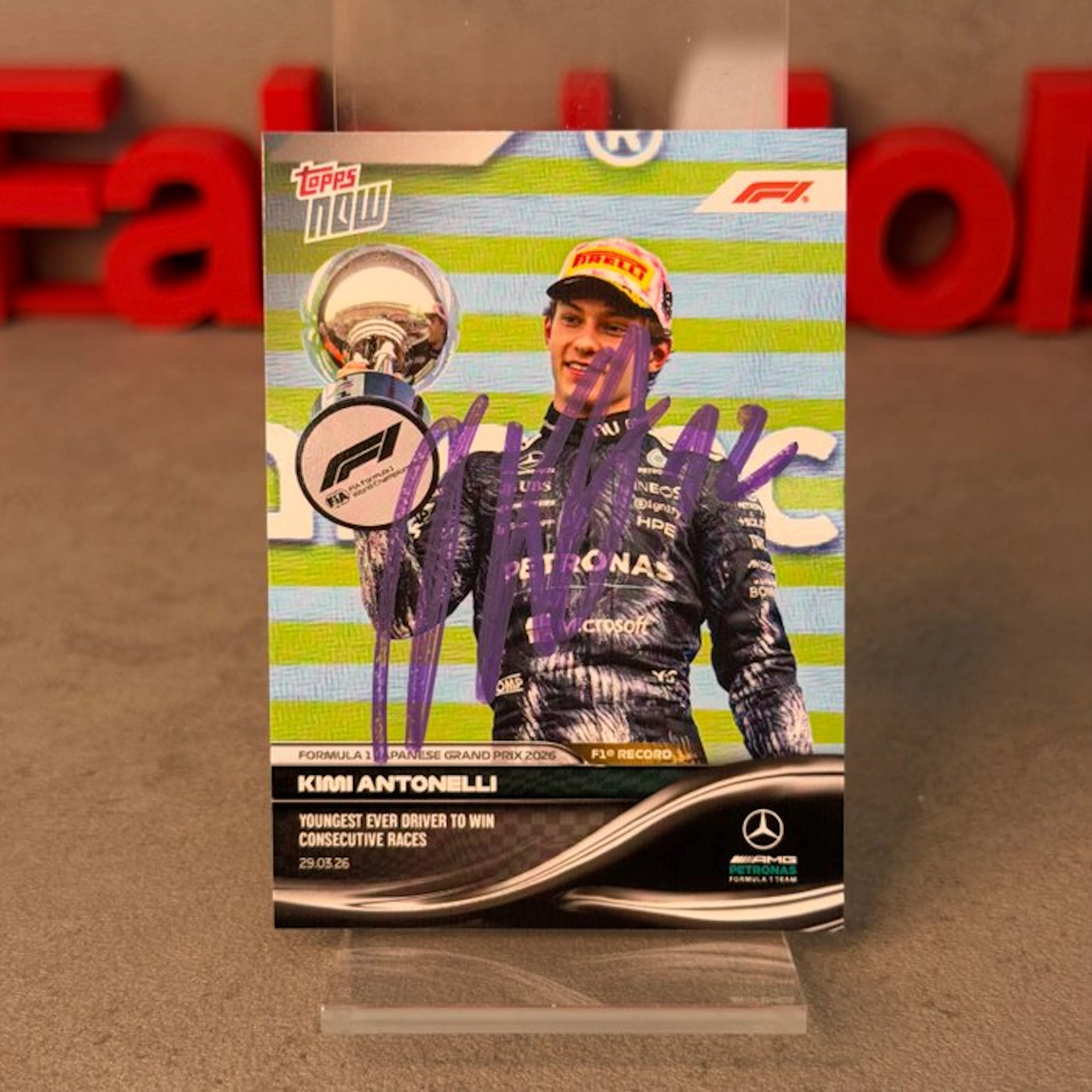 Mercedes - Topps Now - JAPAN GP 2026 2nd Formula 1...