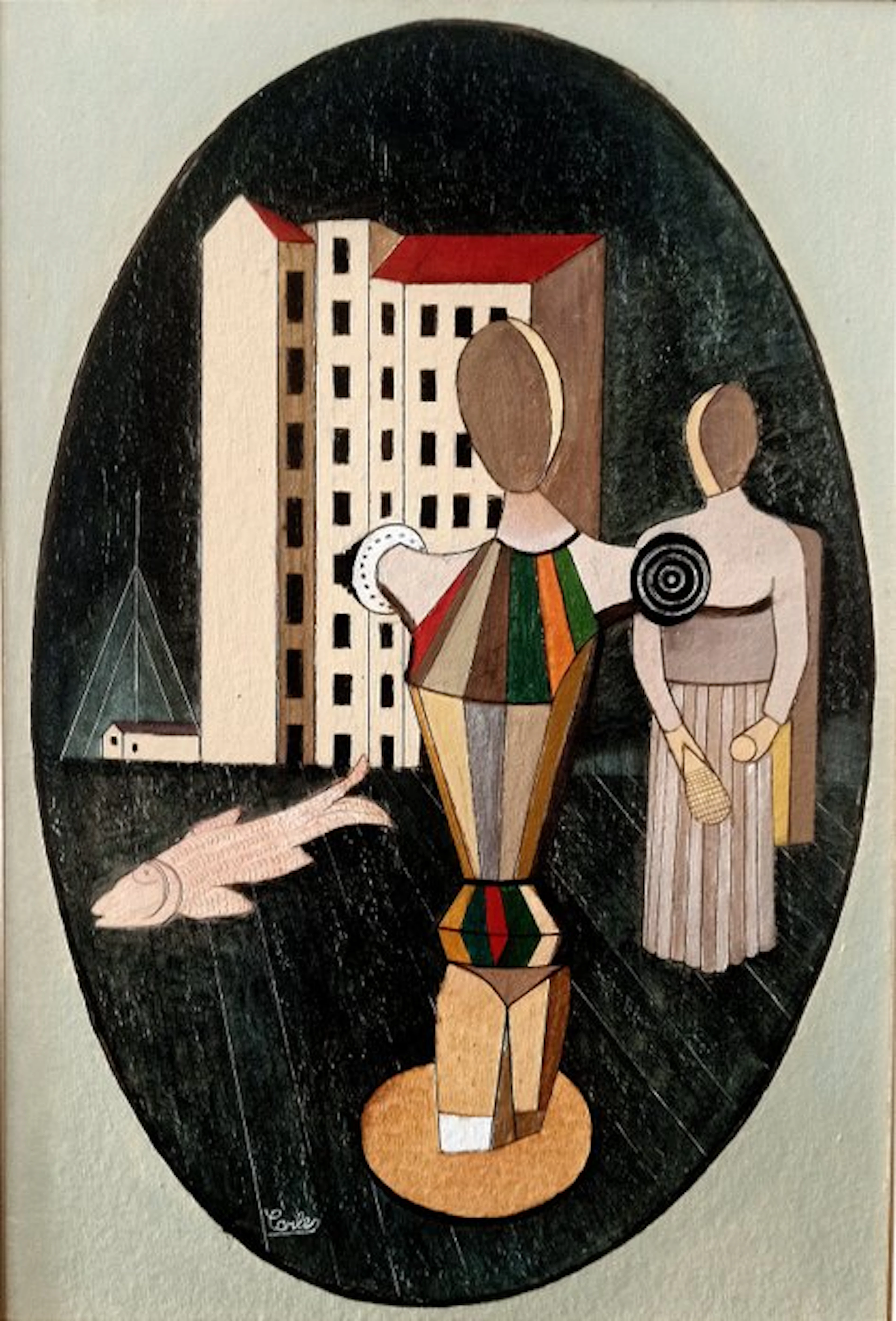 Carlo Carrà (1881-1966), Copy of - L'ovale delle apparizioni
