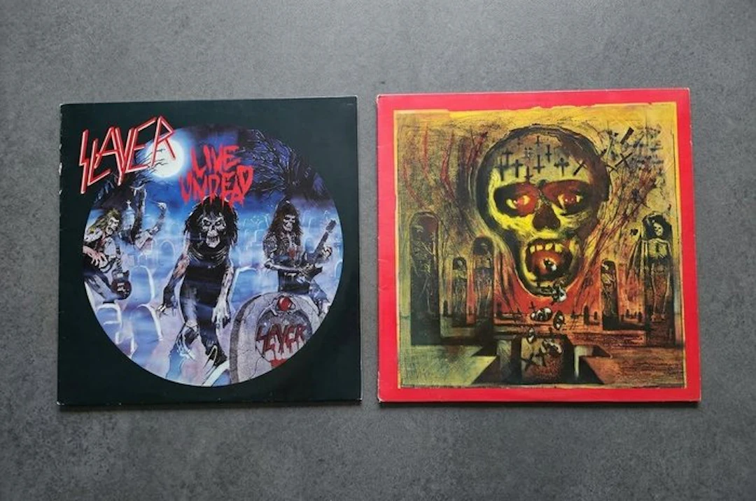 Slayer - 2 Original LPs - Live Undead / Seasons in the...