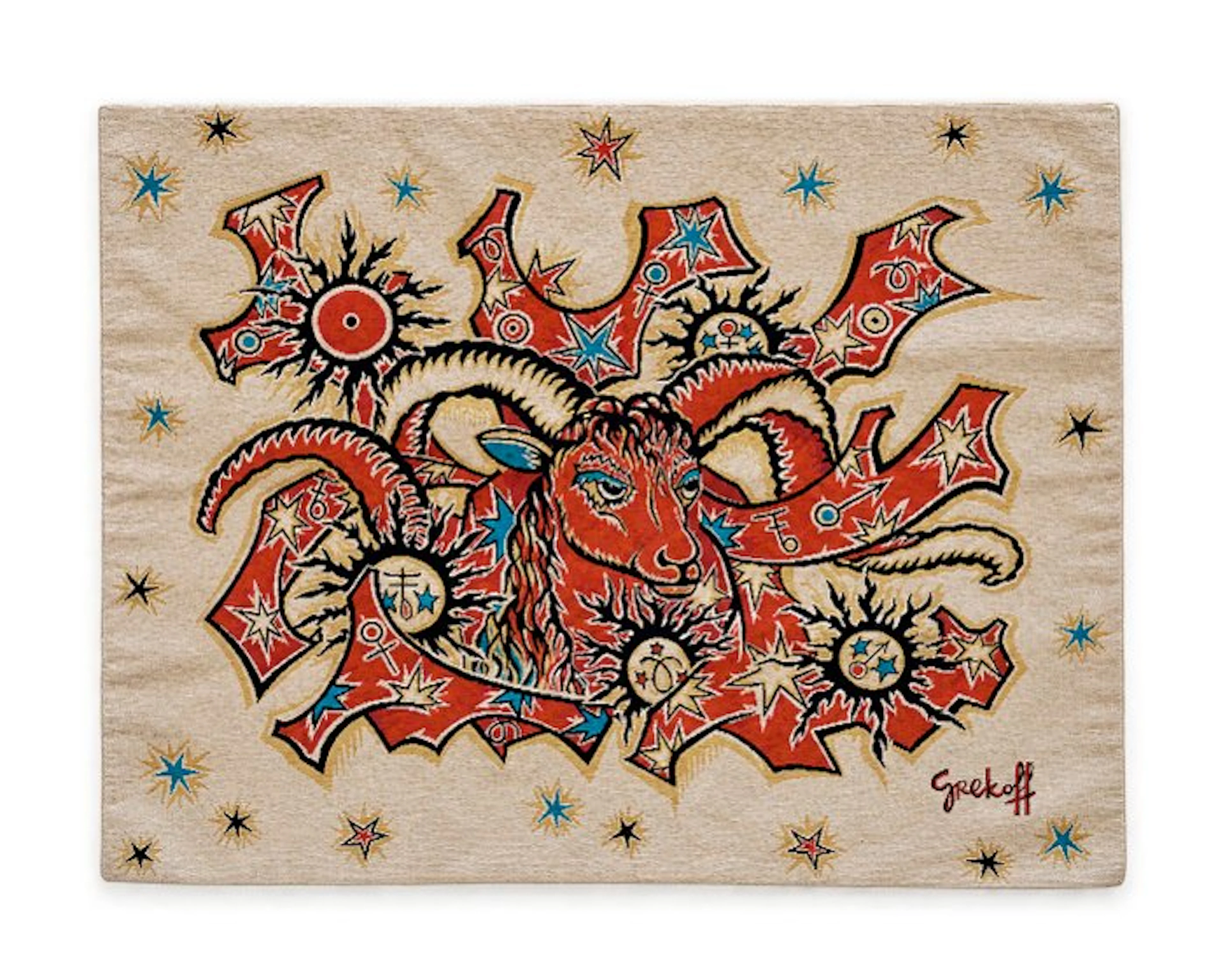 Société Tanit - Élie Grekoff - Tapestry - 96 cm - 100 cm...