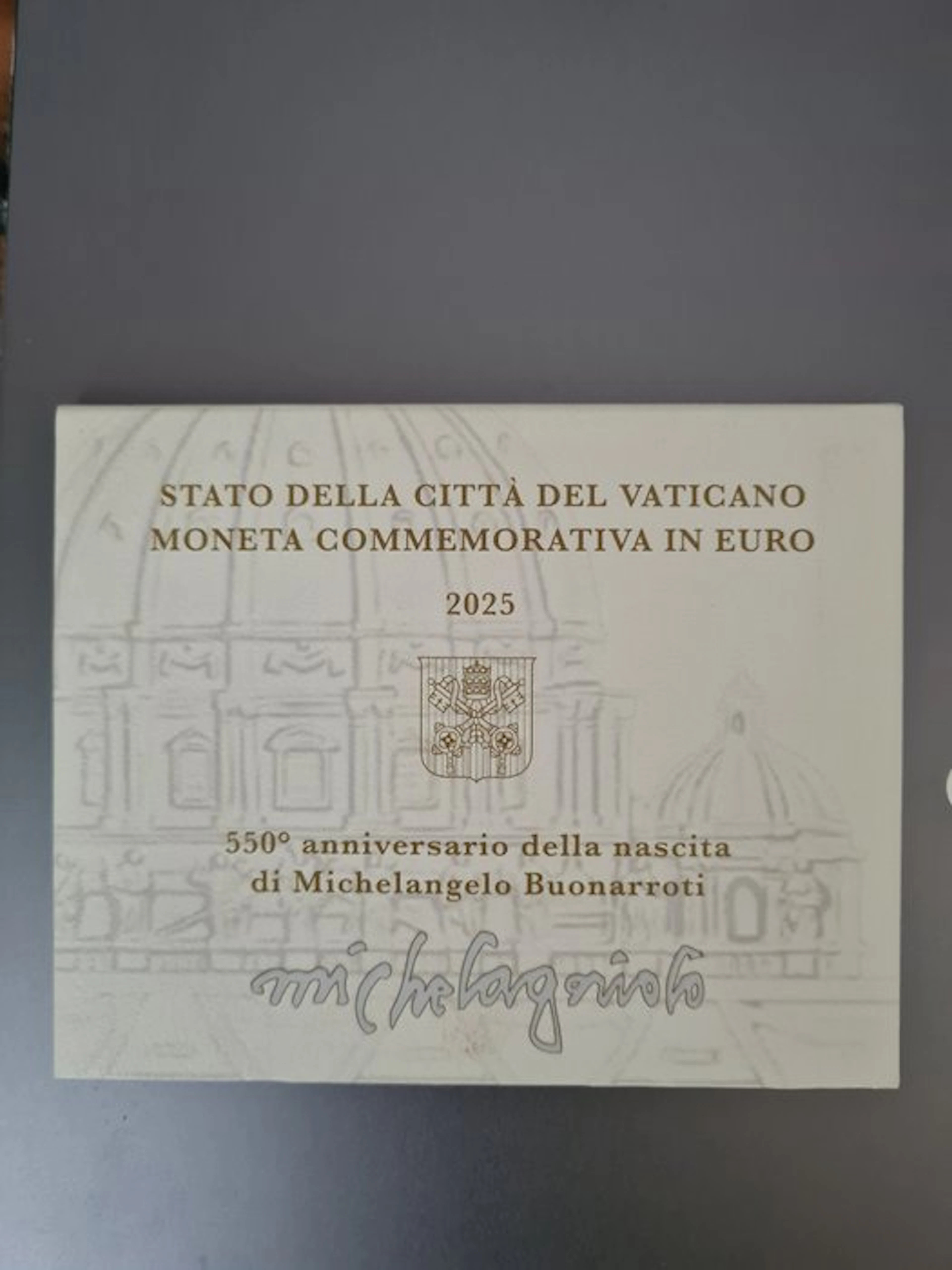 Vatican. 2 Euro 2025 "Michelangelo" (No reserve price)